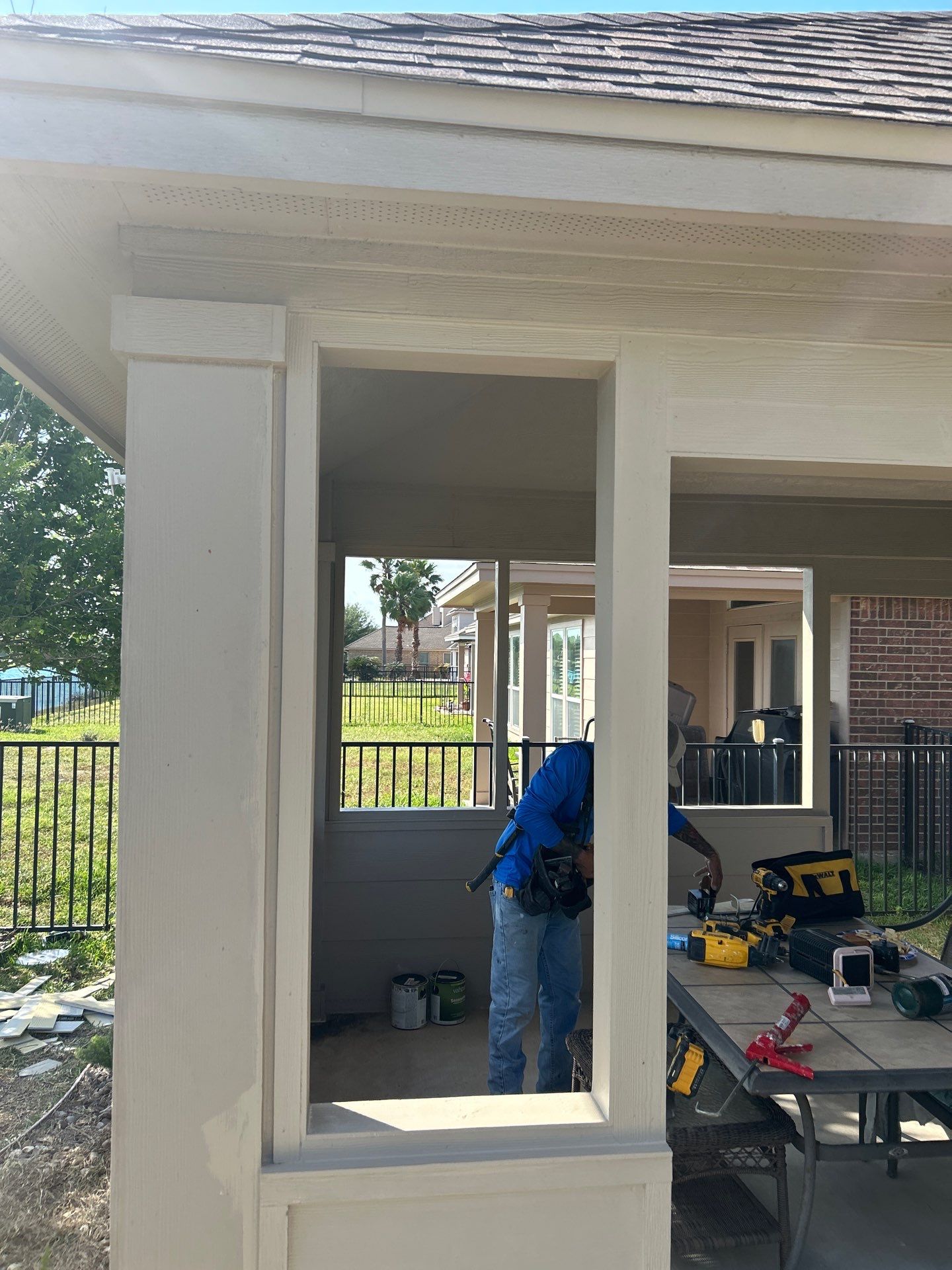 Man Shade by Bayfront Roofing and Construction