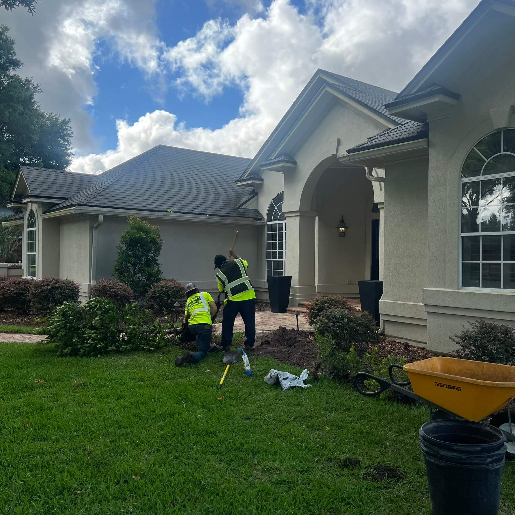 Plant & Mulch Installation | Deerwood Country Club by ProGreen Services