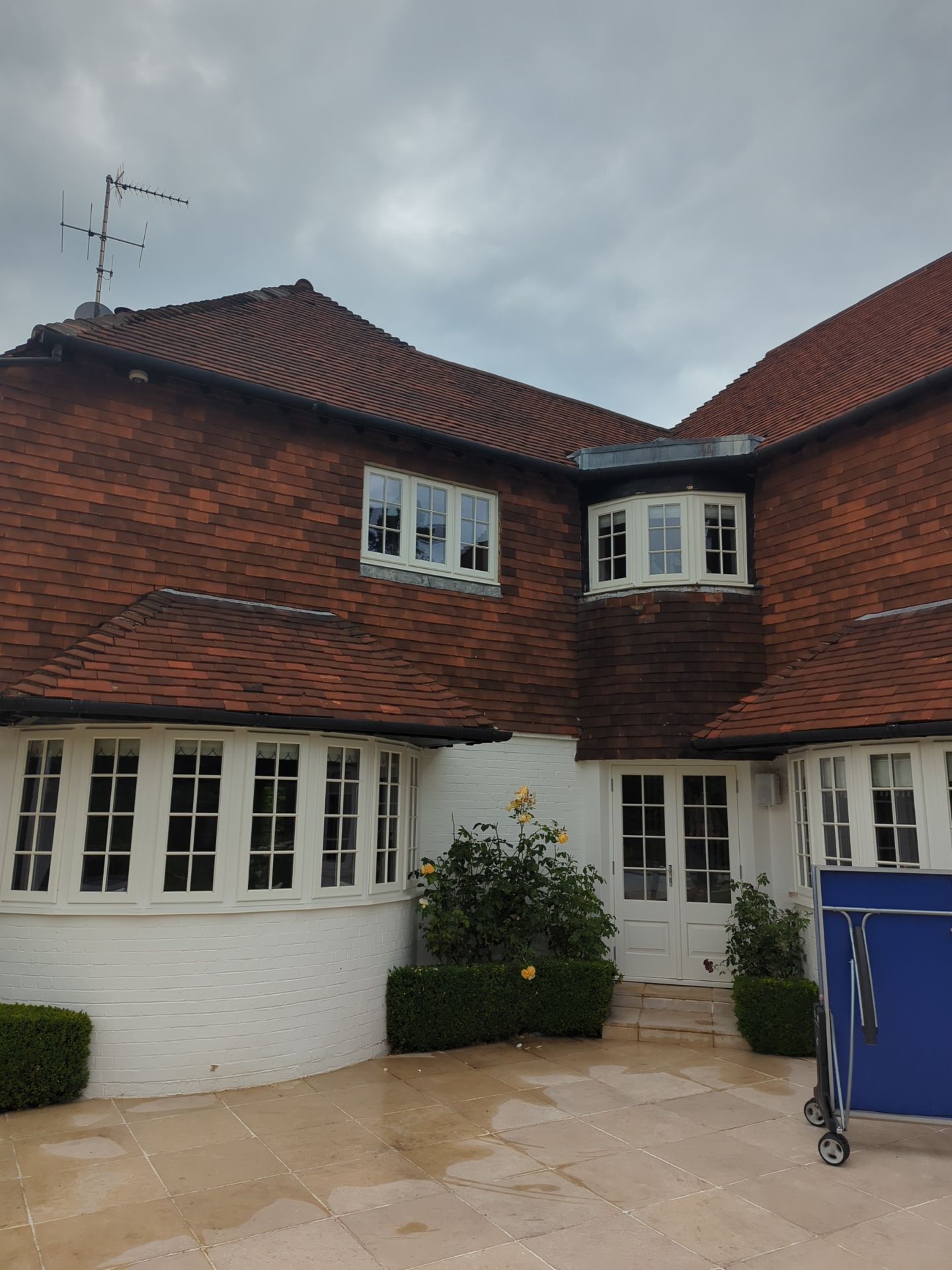 Roof Clean - Biocide Treatment using Honda 15lpm Low Pressure Washing Machine by Ges Exterior Cleaning ltd