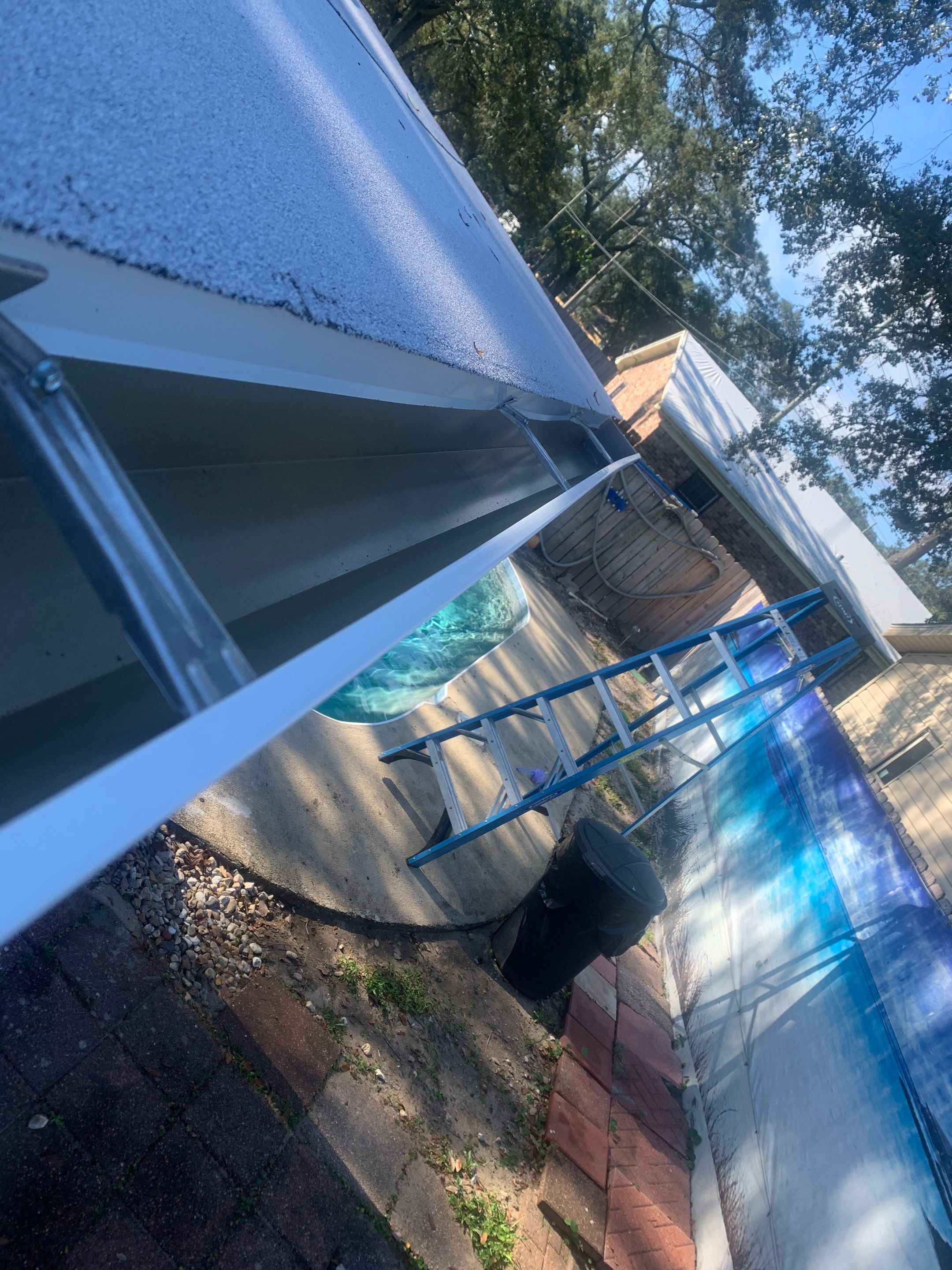 Gutter Installation using K-Style Seamless Gutters by Gutter Professors