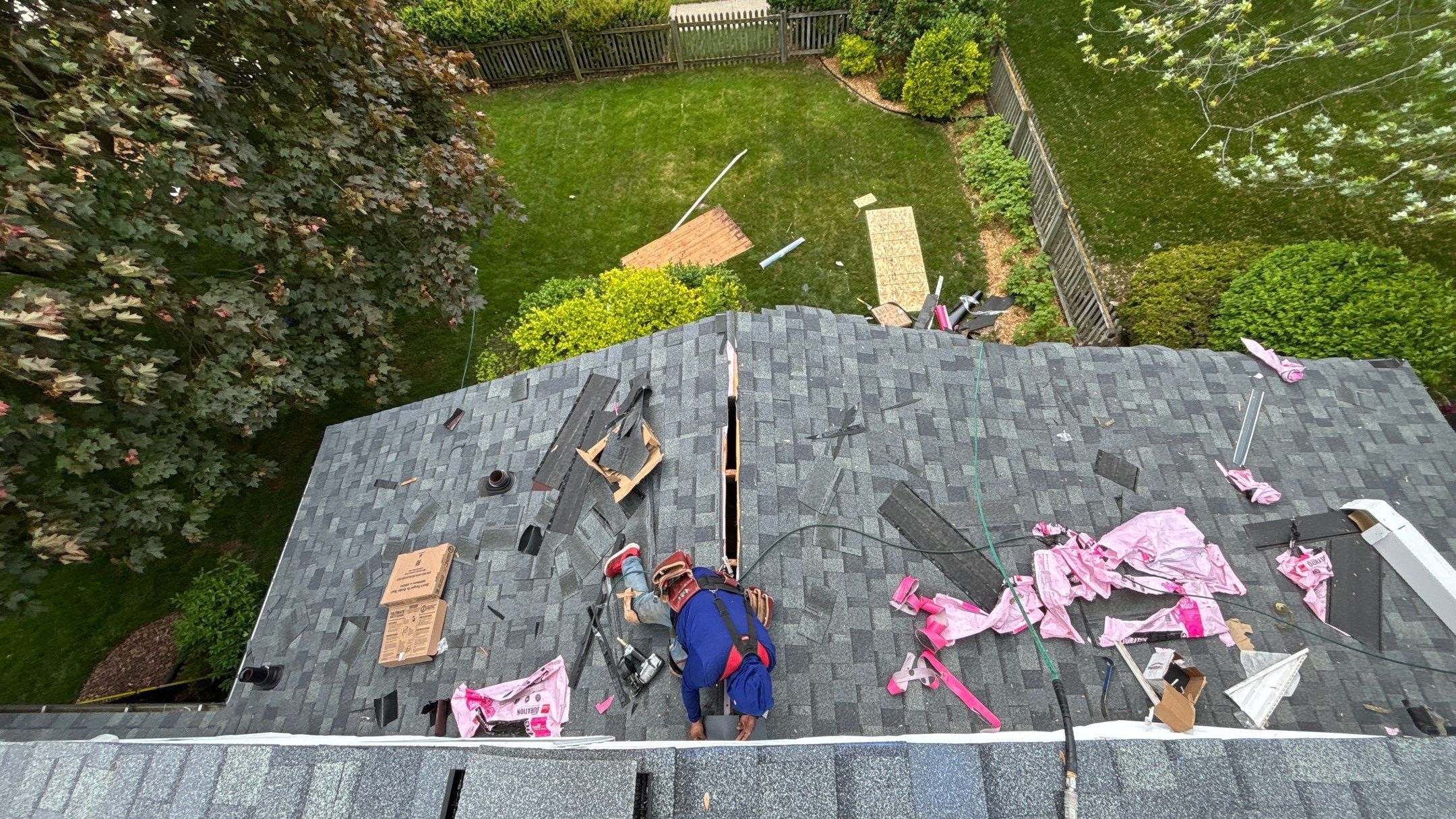 Roof Replacement using Owens Corning Estate Gray by 180 Contractors