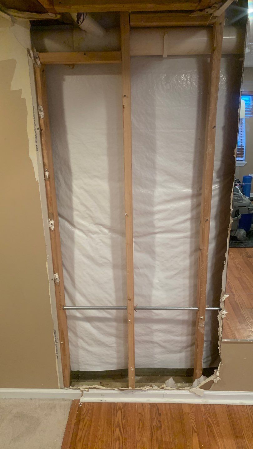 Overhead Drain Pipe Leak in Basement by Chicagoland Water Medics
