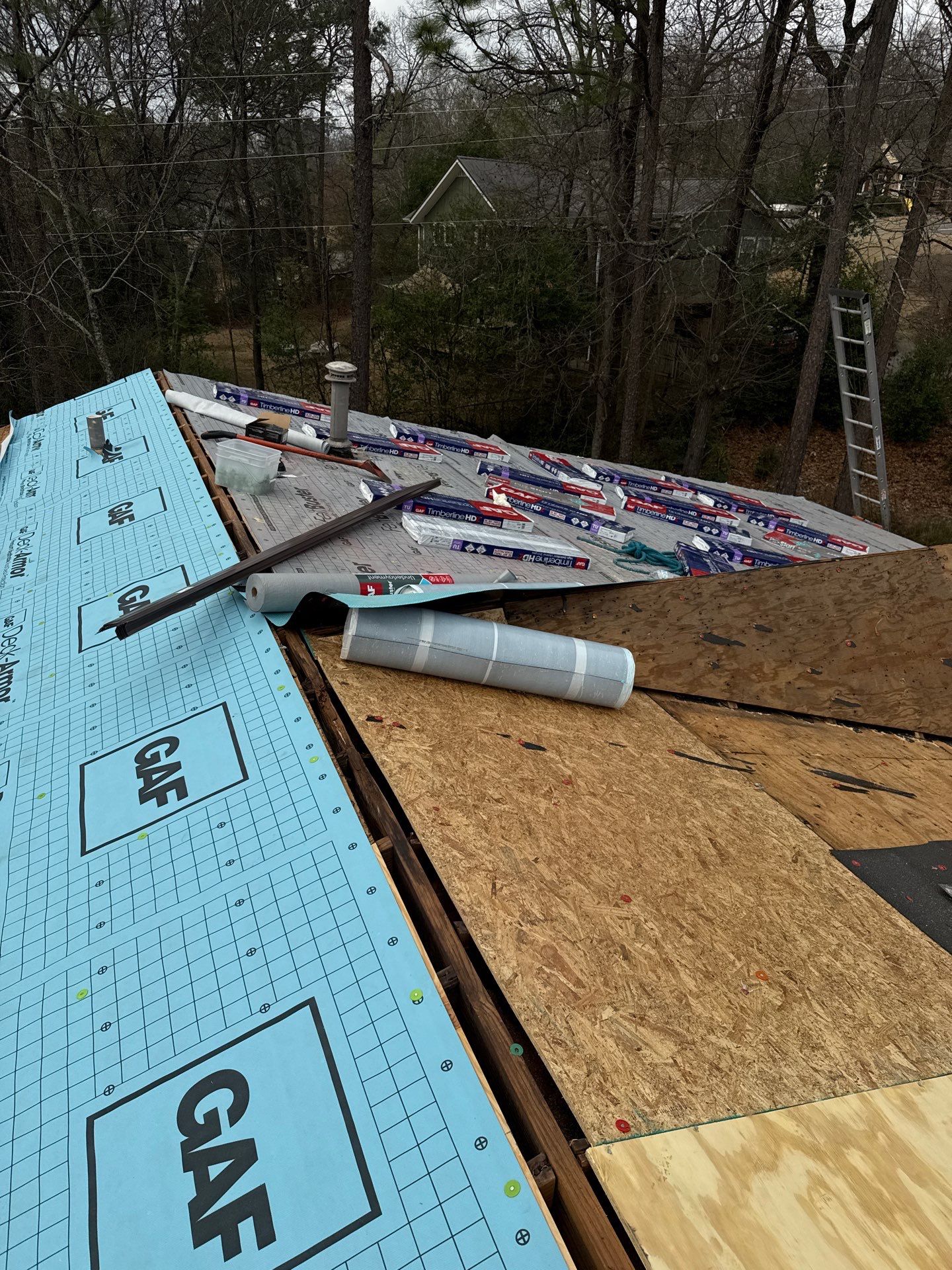 Residential Roofing Installation in Birmingham (Weathered Wood) by The Roofing Dudes