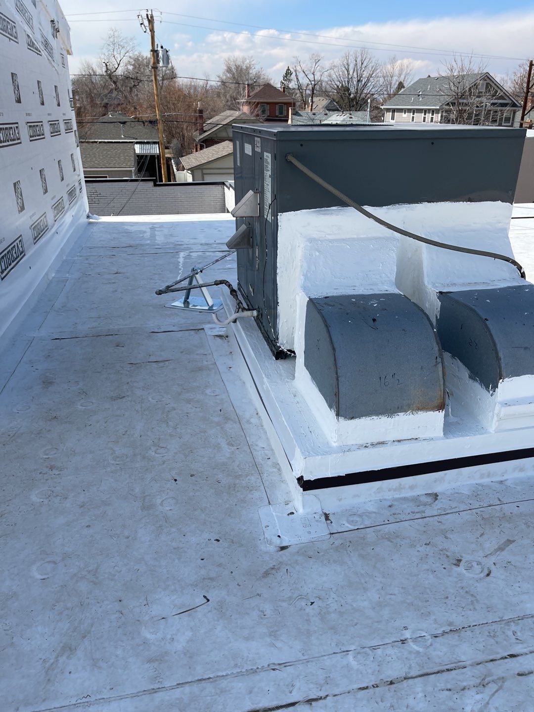  Commercial Roofing Installation using MuleHide .60 TPO - White-- Fully Adhered by A to Z Roofing