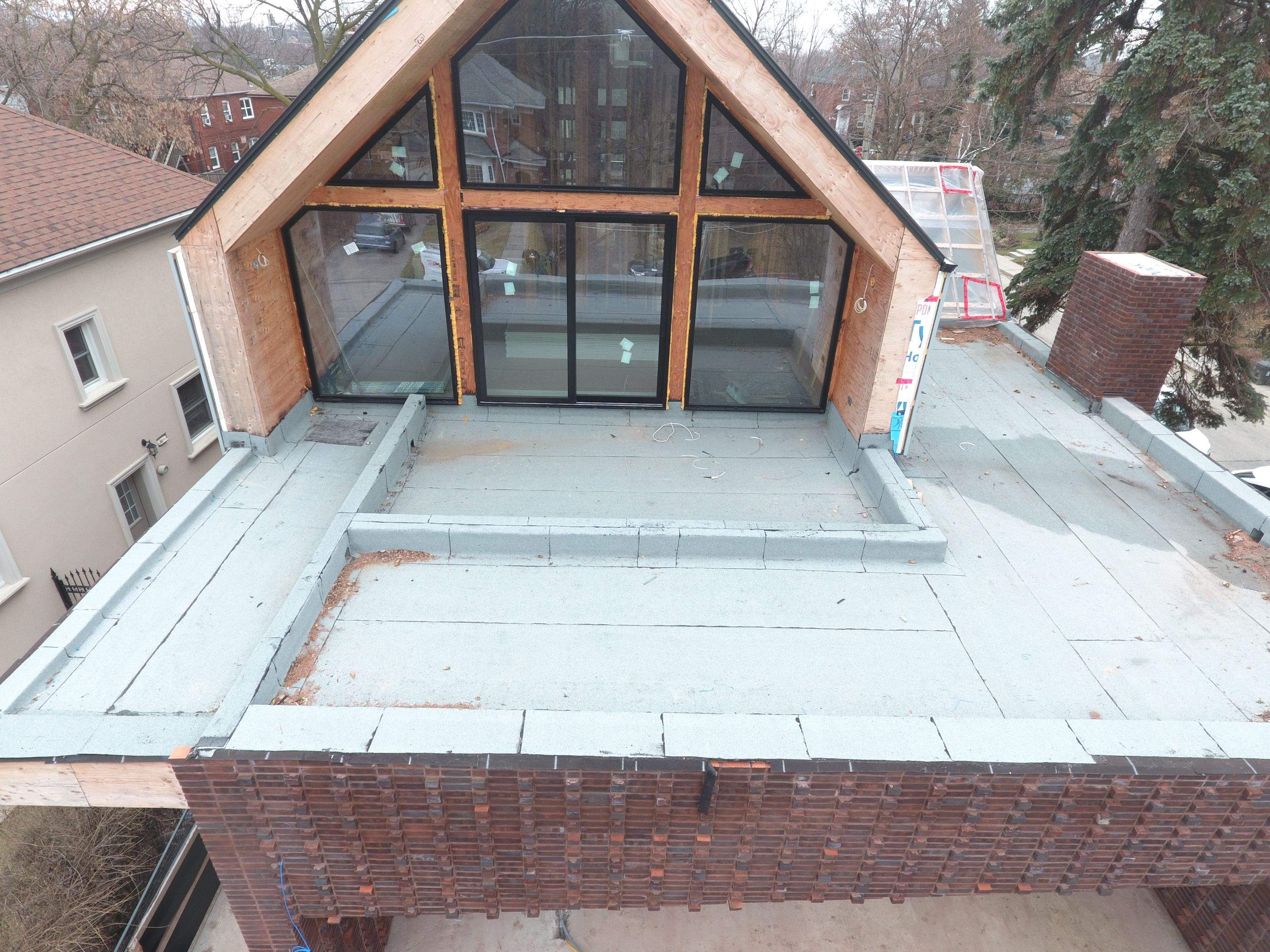 New Home Construction using 16" Standing Seam Panels by Jay Carter Roofing & Sheet Metal