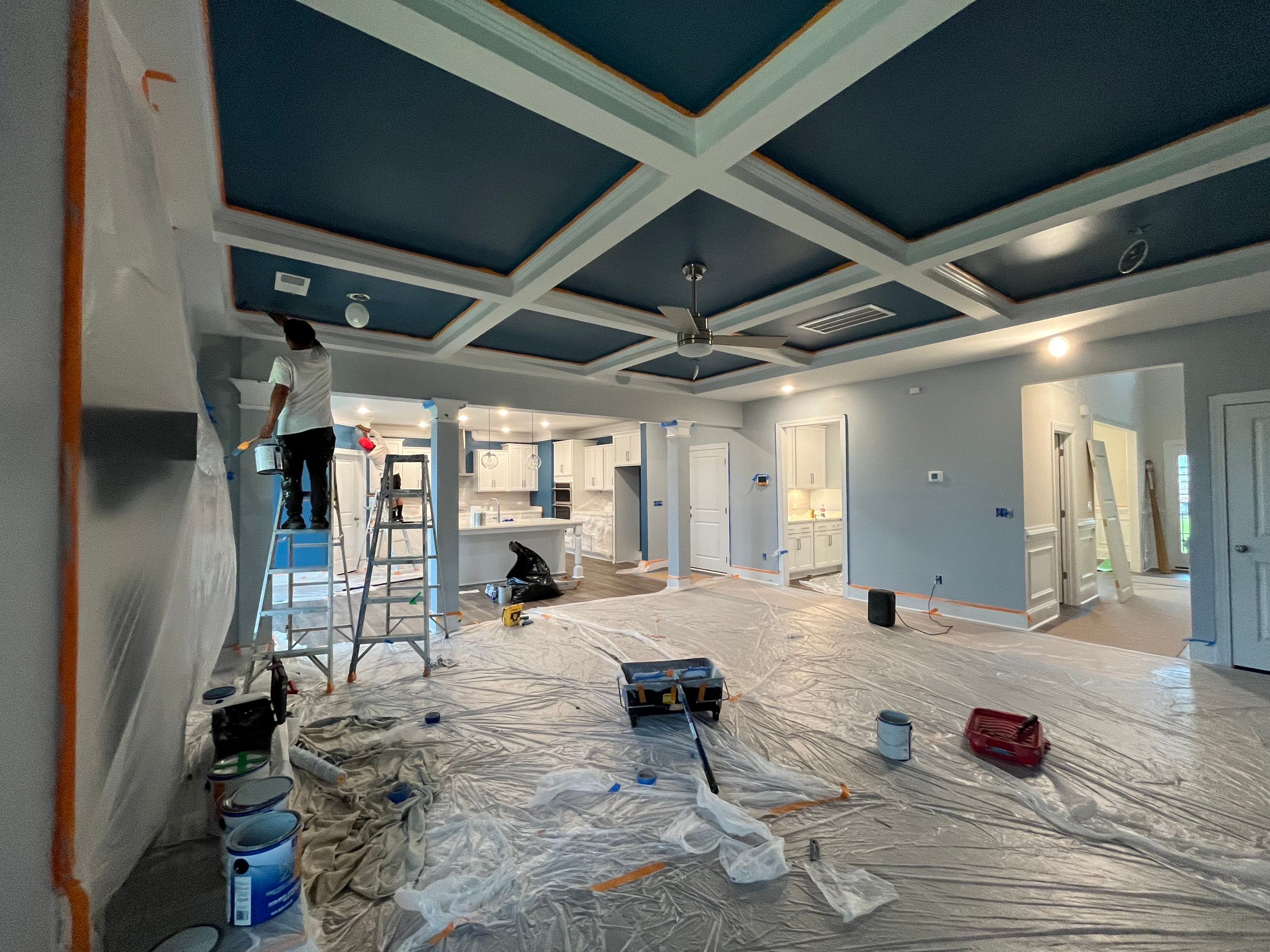 Interior Paint and Bamboo Flooring Install by Thompson Industrial