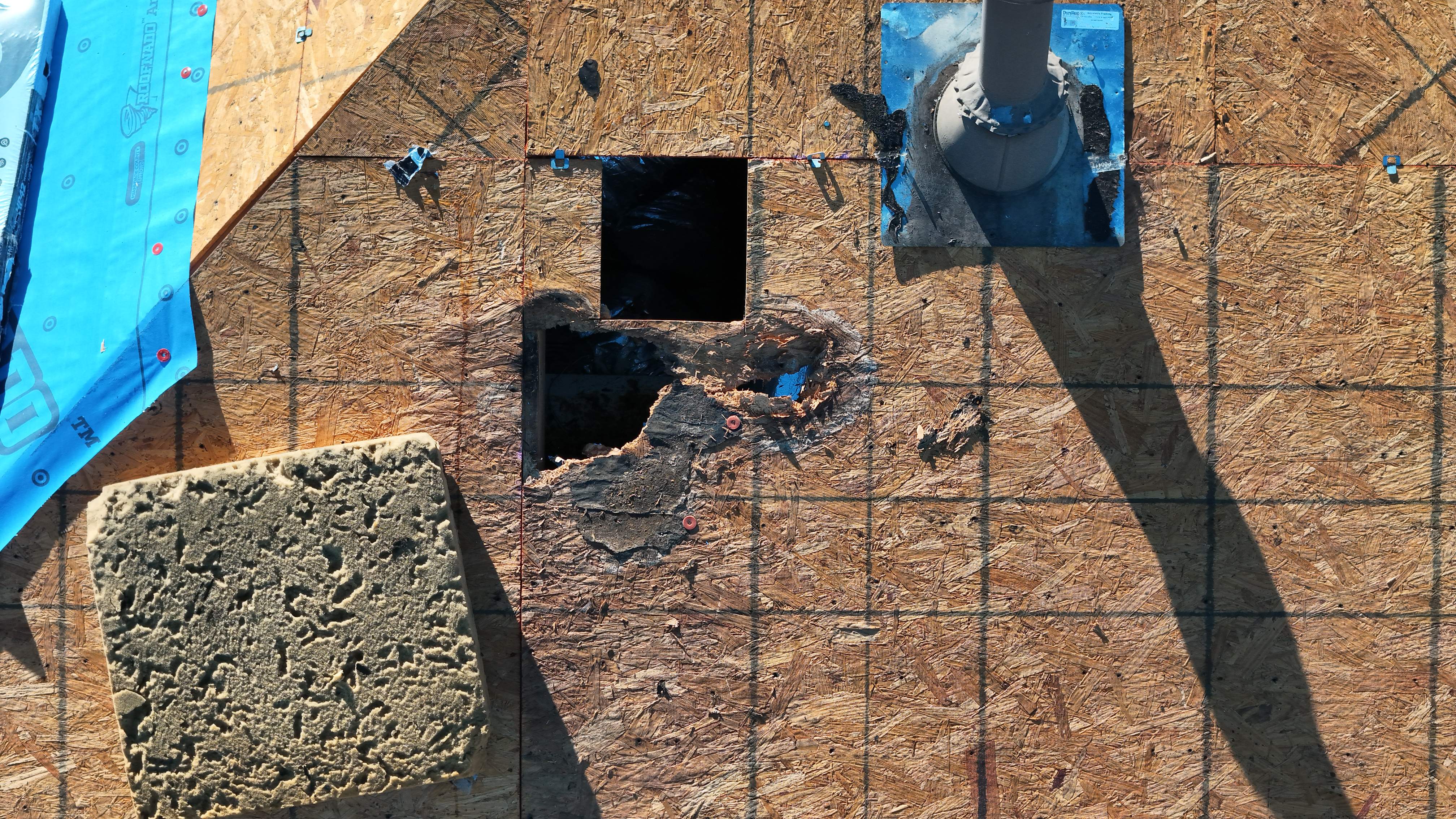 Roof Replacement with Decking & Skylight Work — Magnolia, TX by PL Roofing & SB Roofing, LLC.