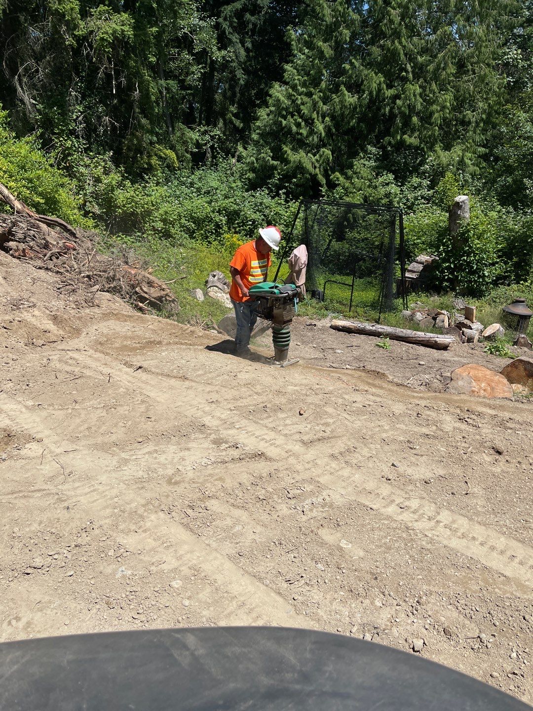 Concrete Back Patio Makeover  by Jireh Asphalt & Concrete Inc 