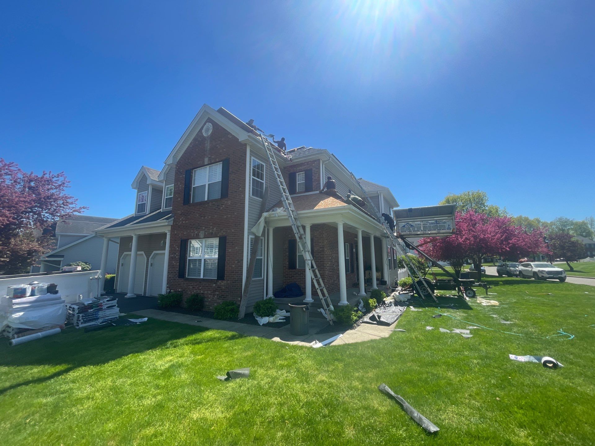 Residential Roofing Installation using Tamko Rustic Black by A Plus Exterior