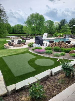 Custom Backyard Putting Green Installation in Mason, Ohio