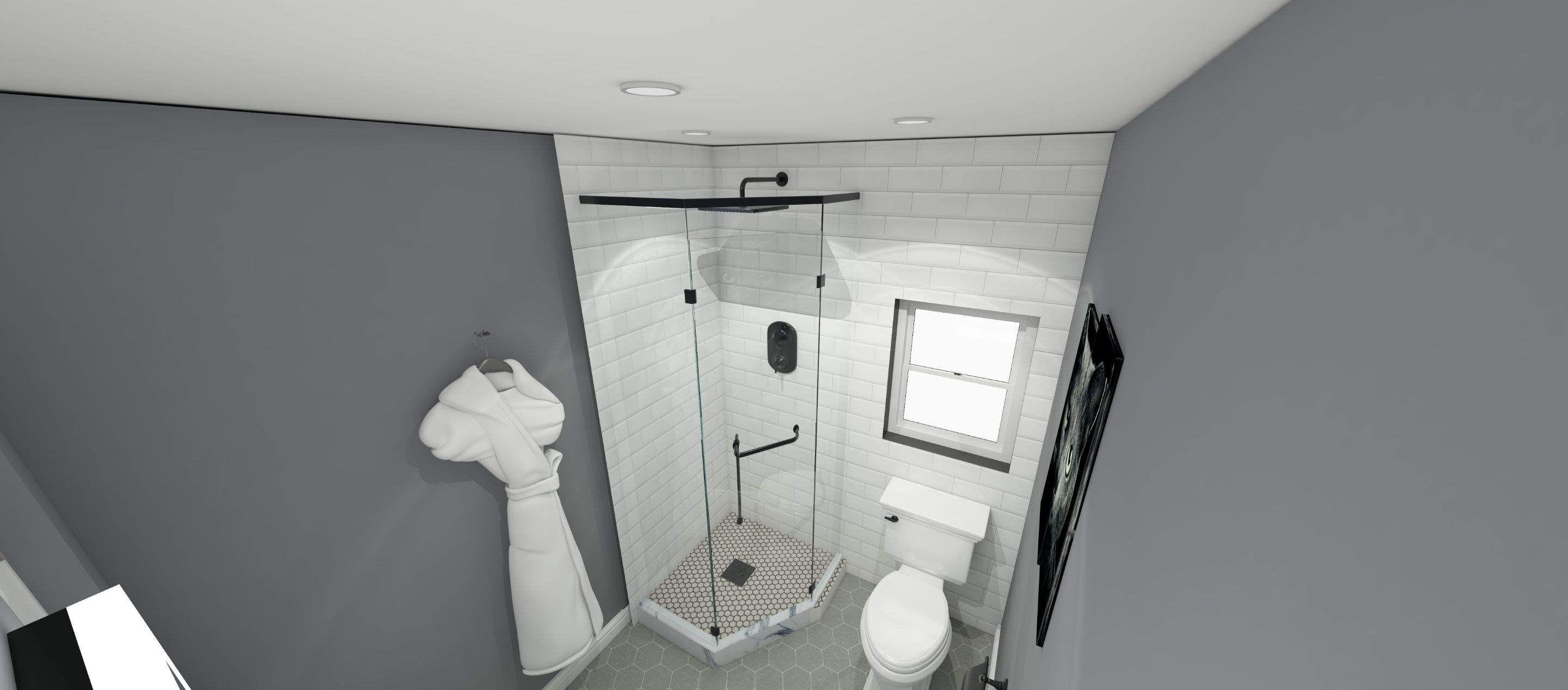 Bathroom Remodel using Cabinets by Home Concepts Construction