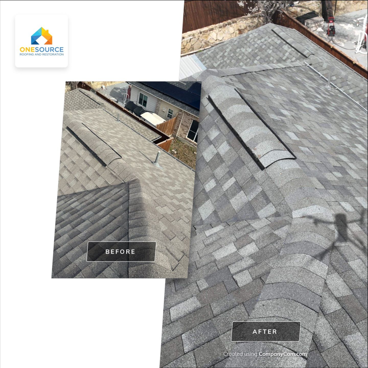 Residential Roofing Installation using CertainTeed Landmark MaxDef Georgetown Grey by OneSource Roofing and Restoration