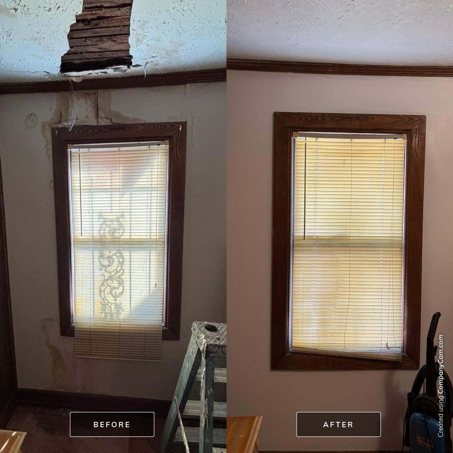 window replacement & dry wall repair & interior painting in Oklahoma City by McCann's Roofing and Construction