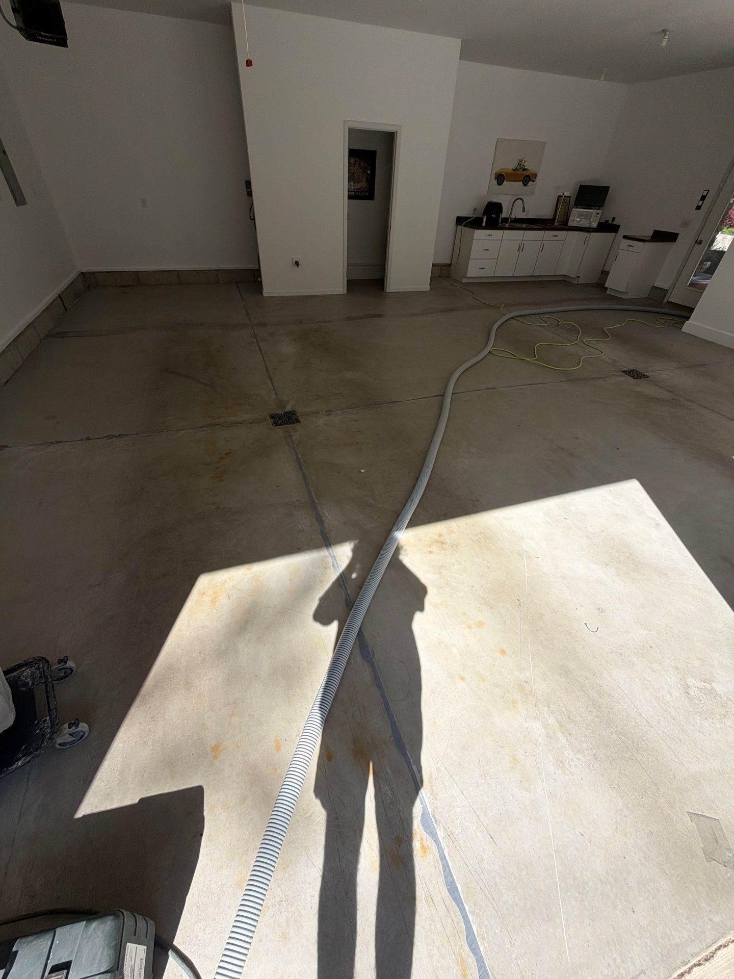 Custom Polymer Flake Epoxy Garage Floor Coating in Mears by Gordon Painting