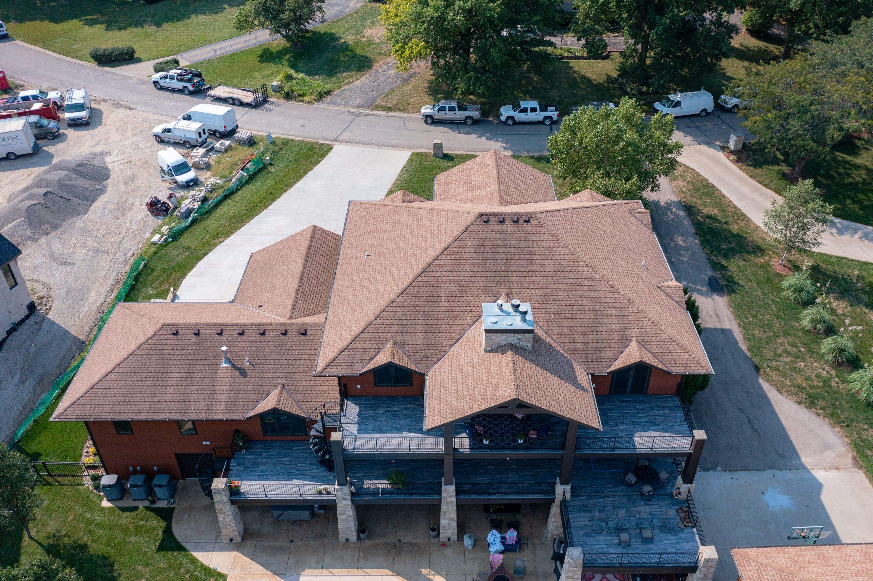 Residential Roofing Installation using DaVinci Bellaforte Shake in Black Oak by Eaton Roofing 