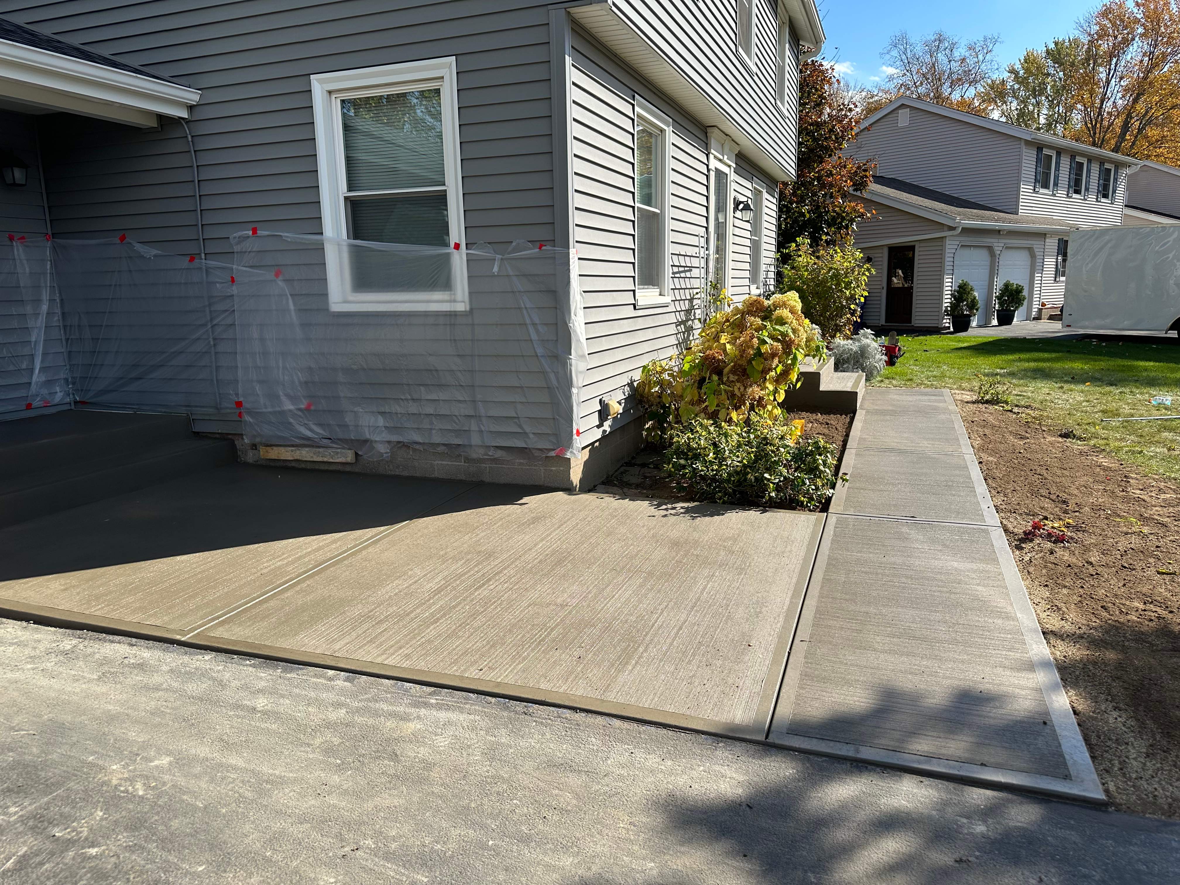 Broom Finish Walkway and Porch  by NG Masonry & Construction LLC
