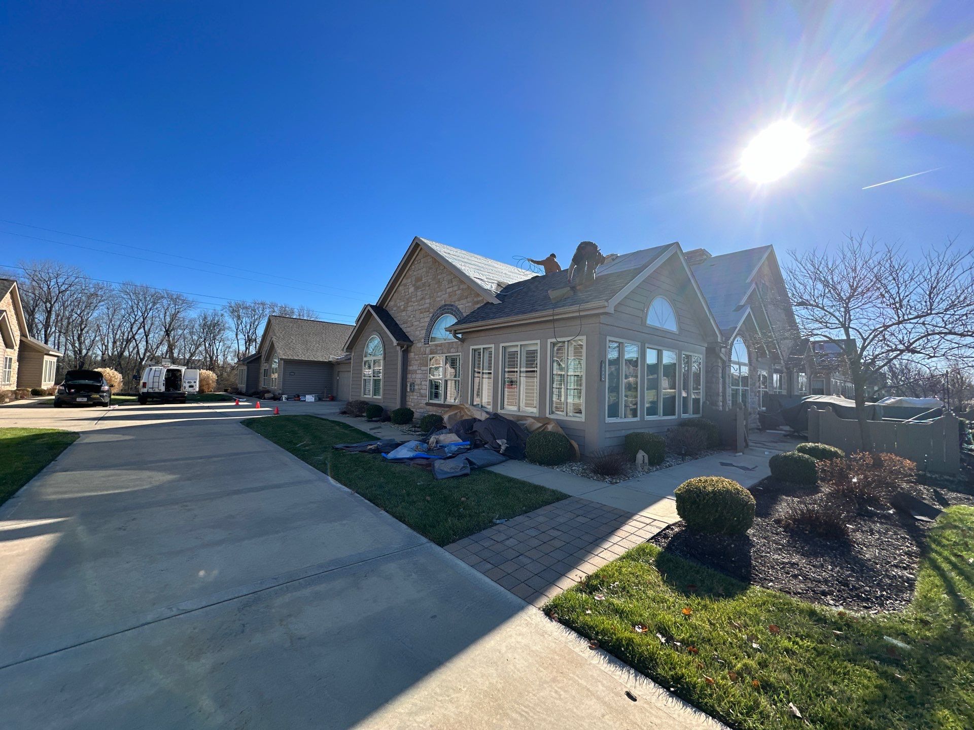Installation of New Roof by H&F Exteriors