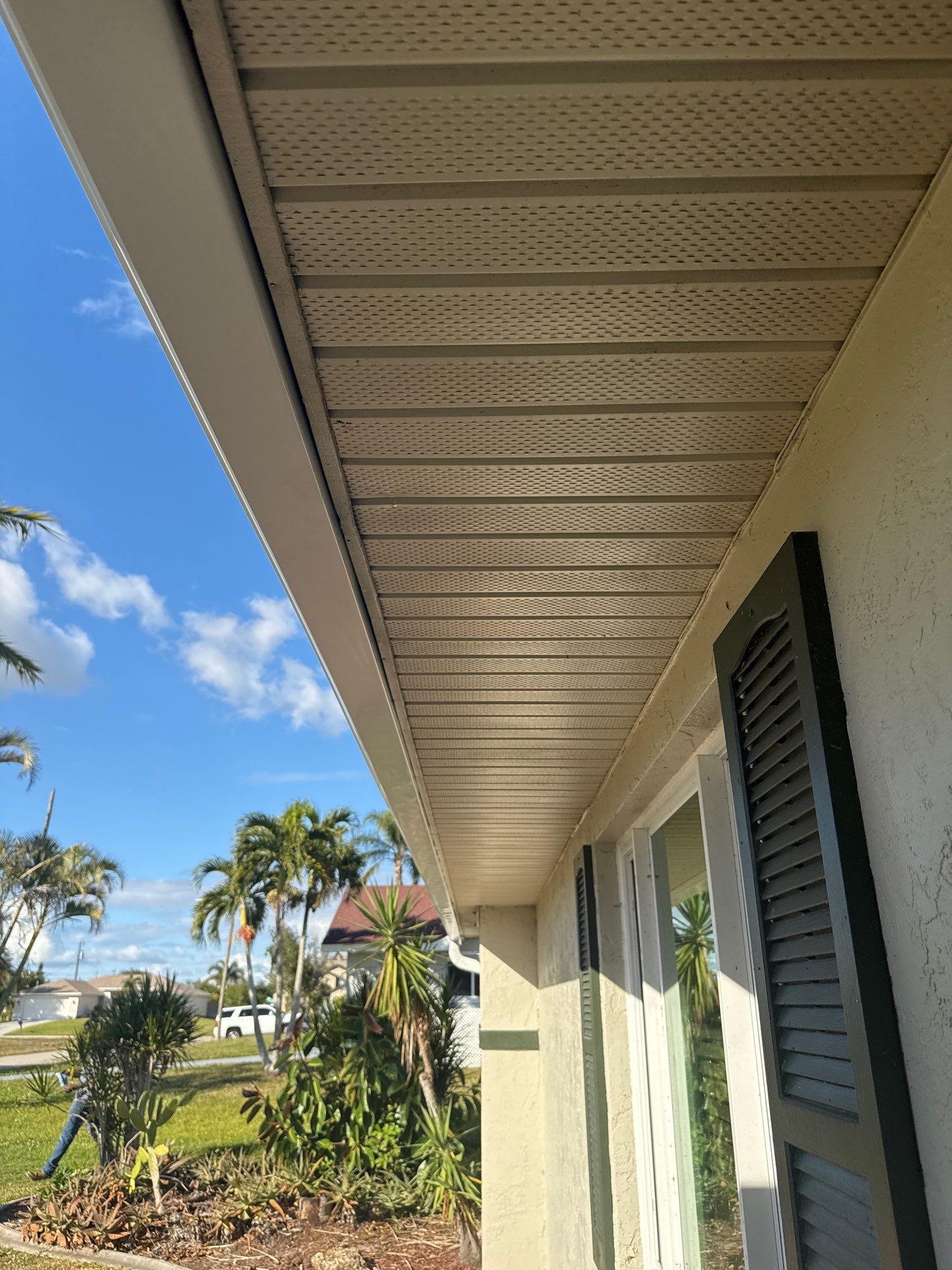Splash Guard System Installation in Cape Coral FL by Gutter Professors