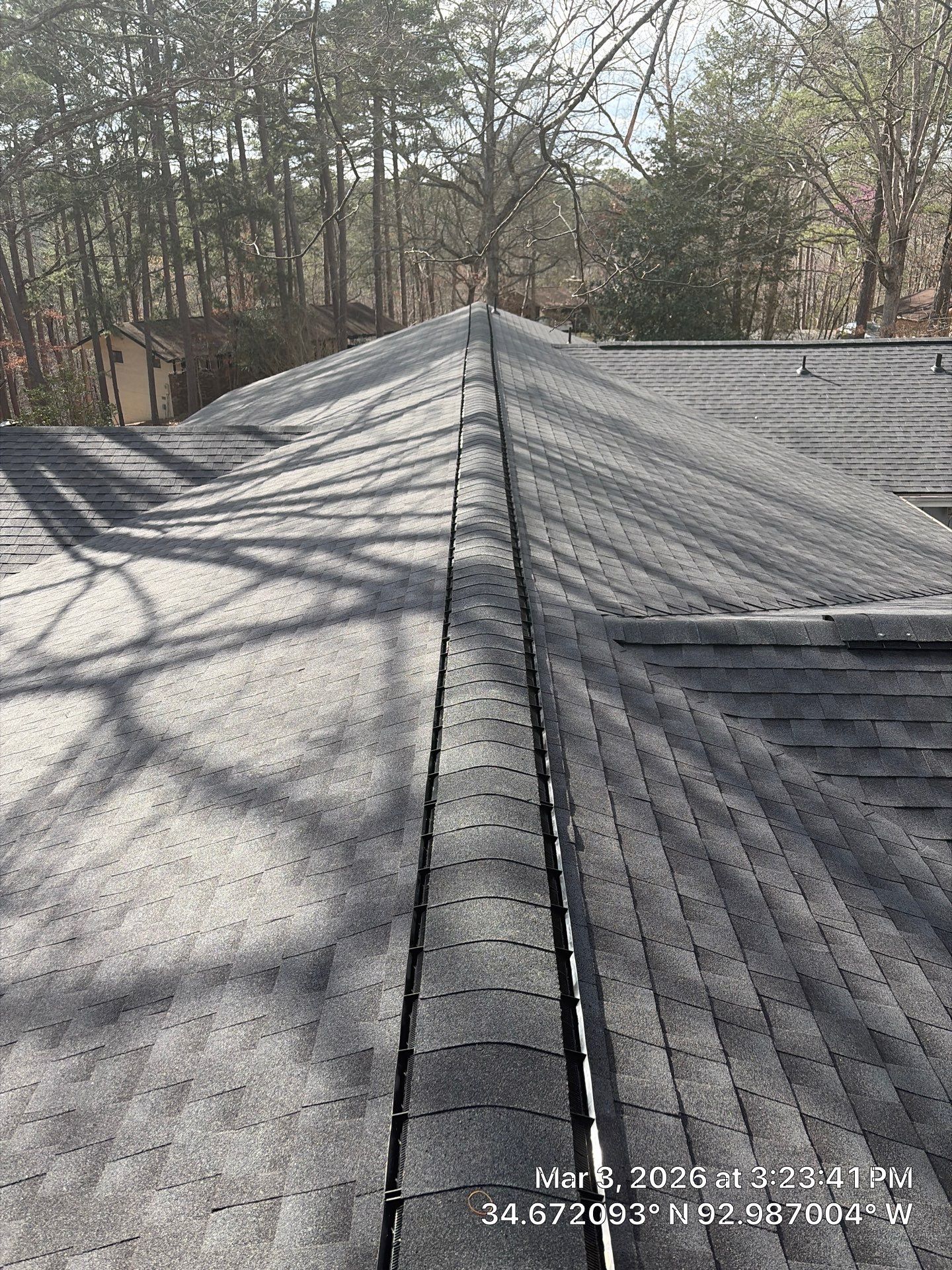 GAF Timberline HDZ Shingle Roof Replacement in Hot Springs Village by Temple Roofing and Exteriors