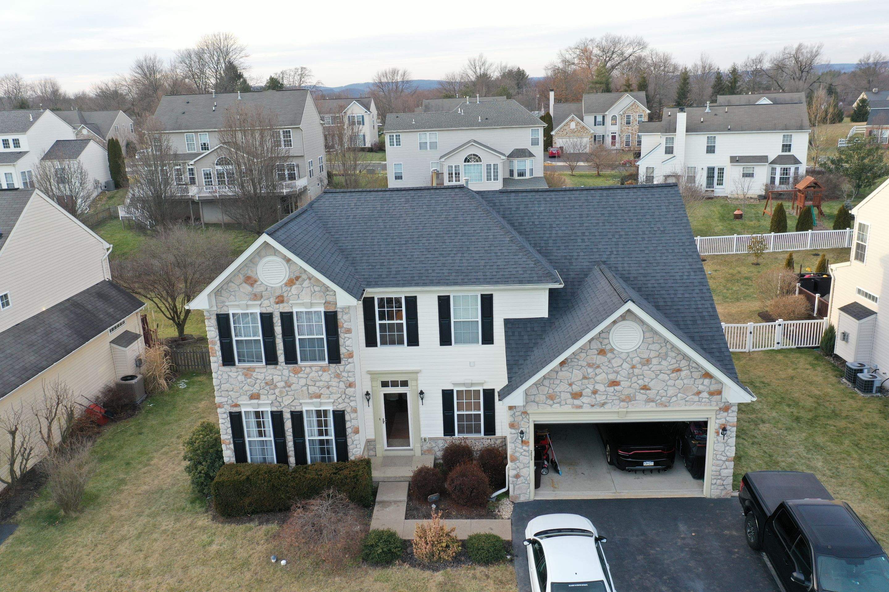 Roofing Installation using CertainTeed Landmark - Moire Black by Storm Guard of Ches-Mont PA