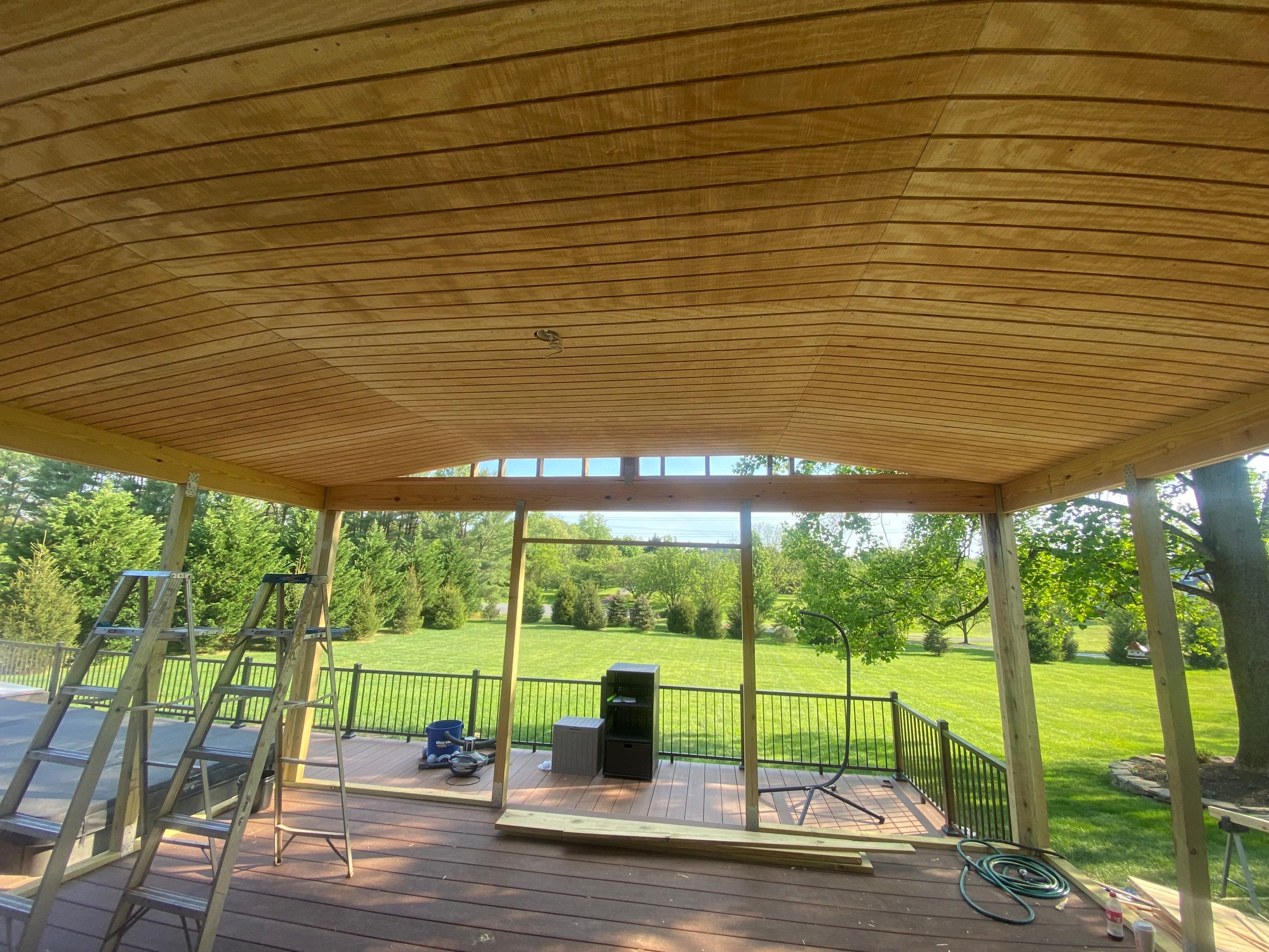 Deck/Screen porch Transformation using Timbertech by The Smet Companies, LLC