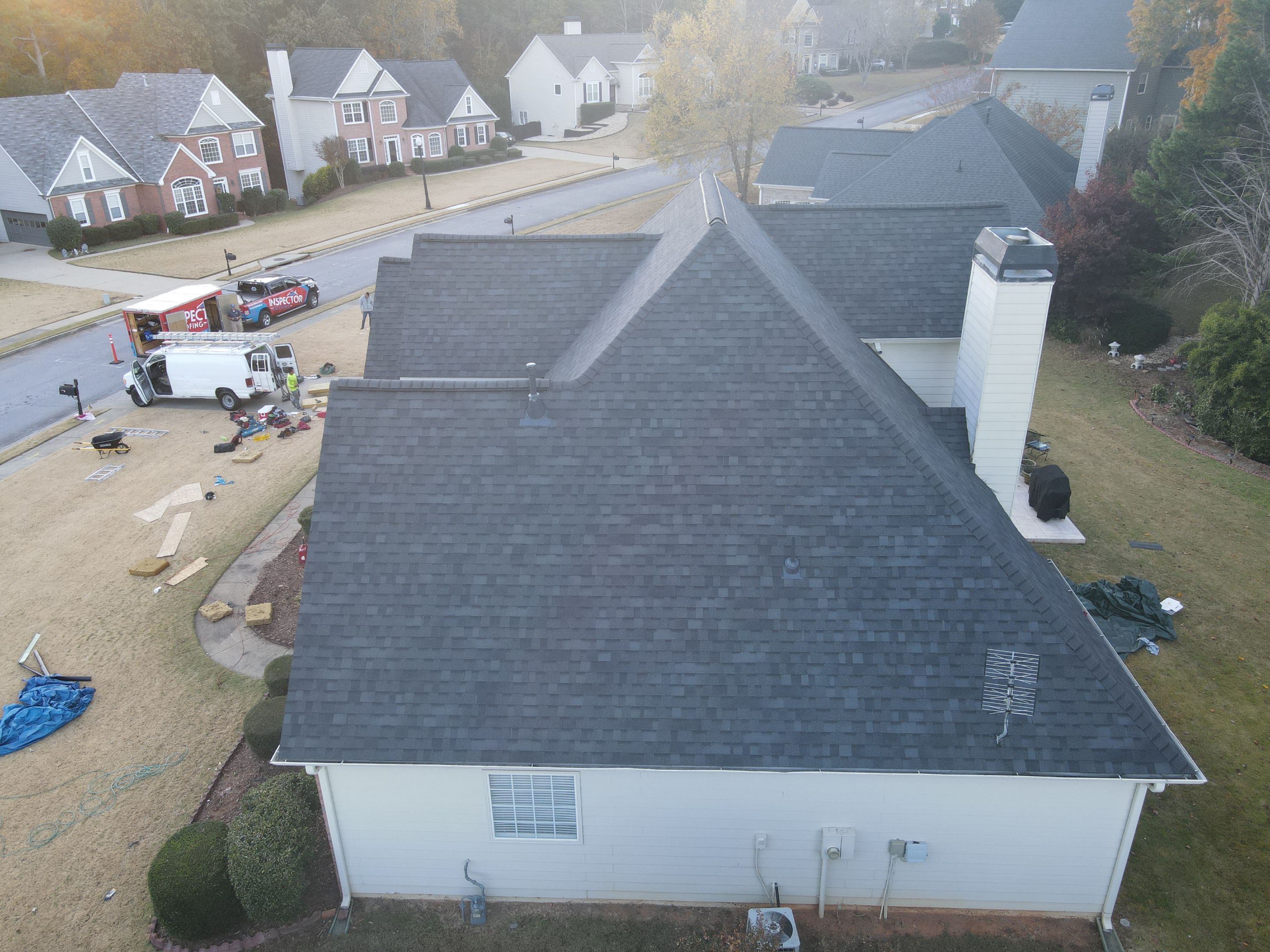 Residential Roofing Installation using Owens Corning by Inspector Roofing and Restoration