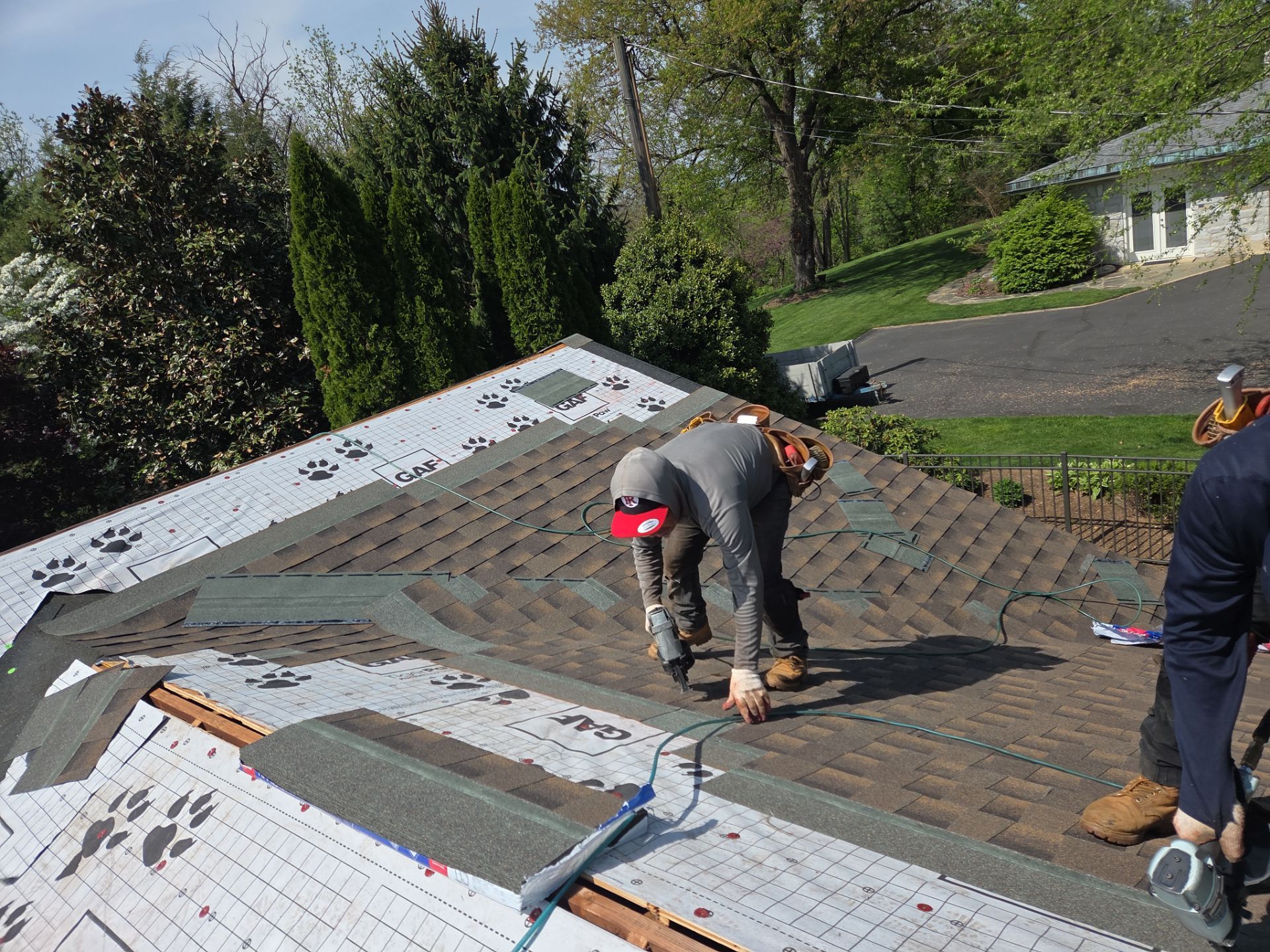Residential Roofing Installation using Gaf Hdz Architectural Shingle by Teflon Roofing