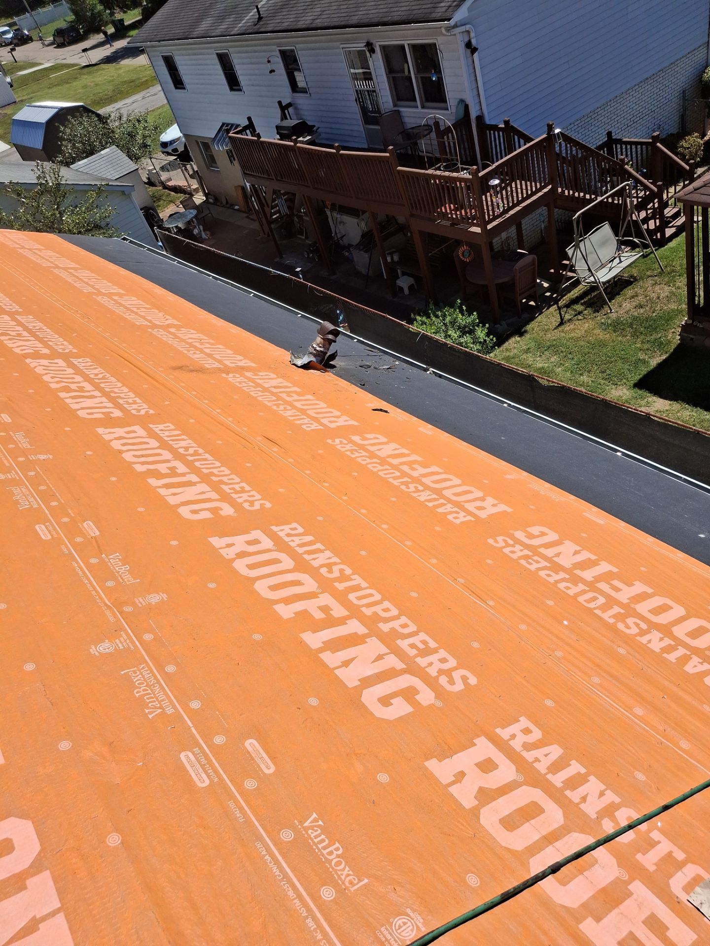 Residential Roofing Installation using GAF Timberline HDZ Mission Brown by Rainstoppers Roofing