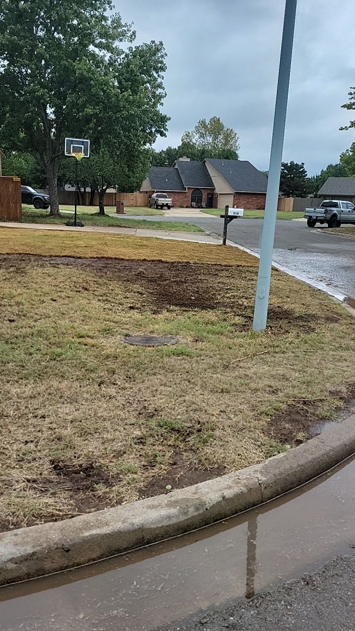 Tree removal , Concrete, Pergola, and sod install  by Clays Services Inc