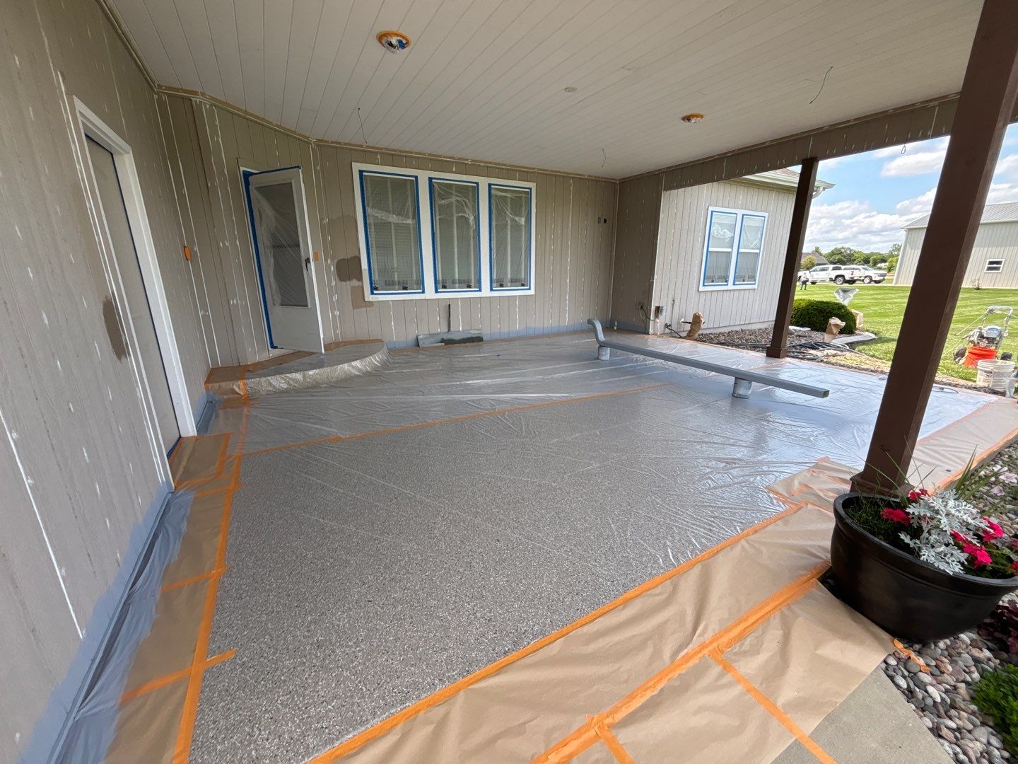 Exterior Painting and Wood Rot Repair for Wellsville Residence by Cougar Painting
