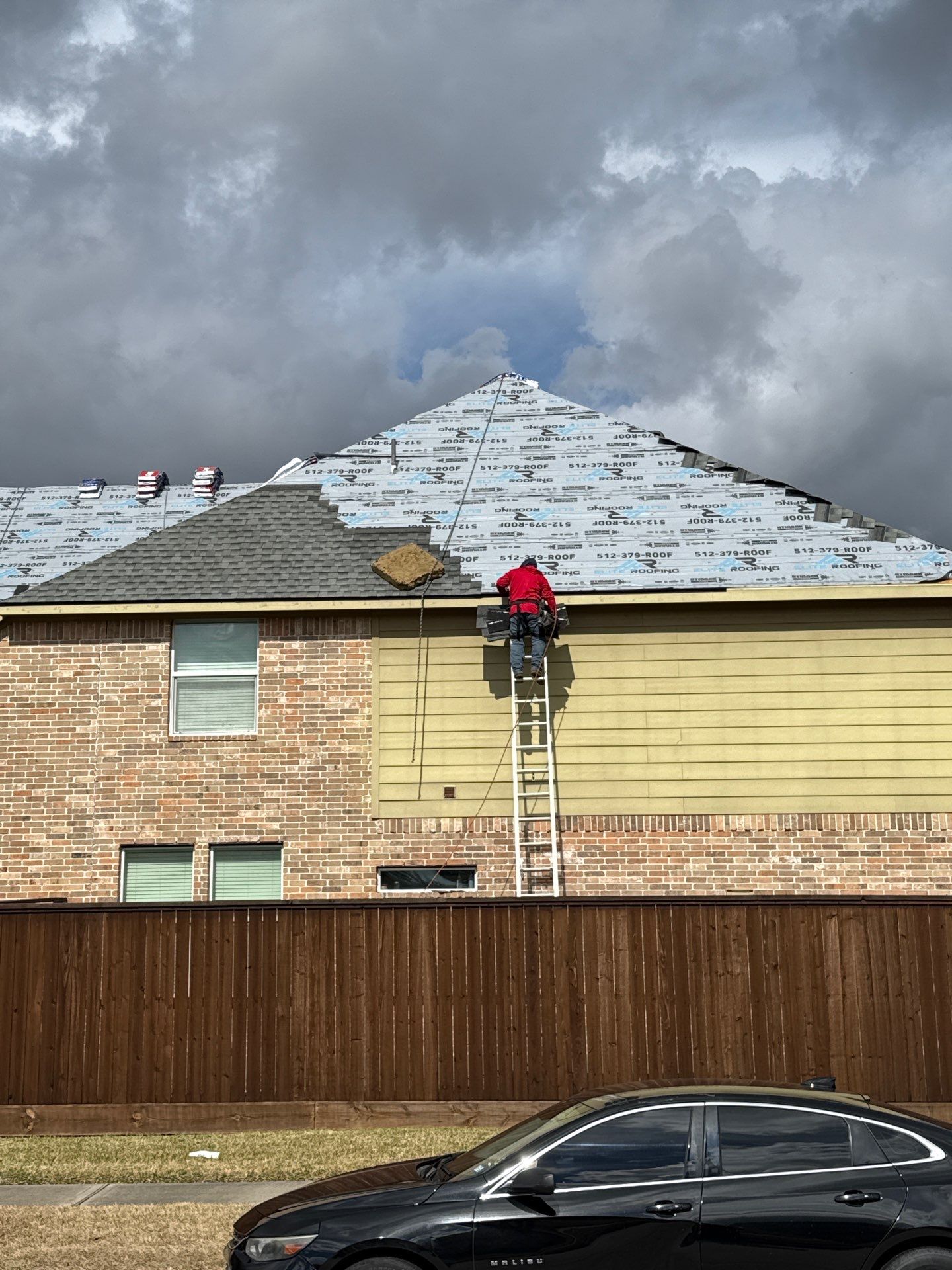 Residential Roof Replacement using GAF HDZ - Charcoal shingles by Elite Roofing LLC
