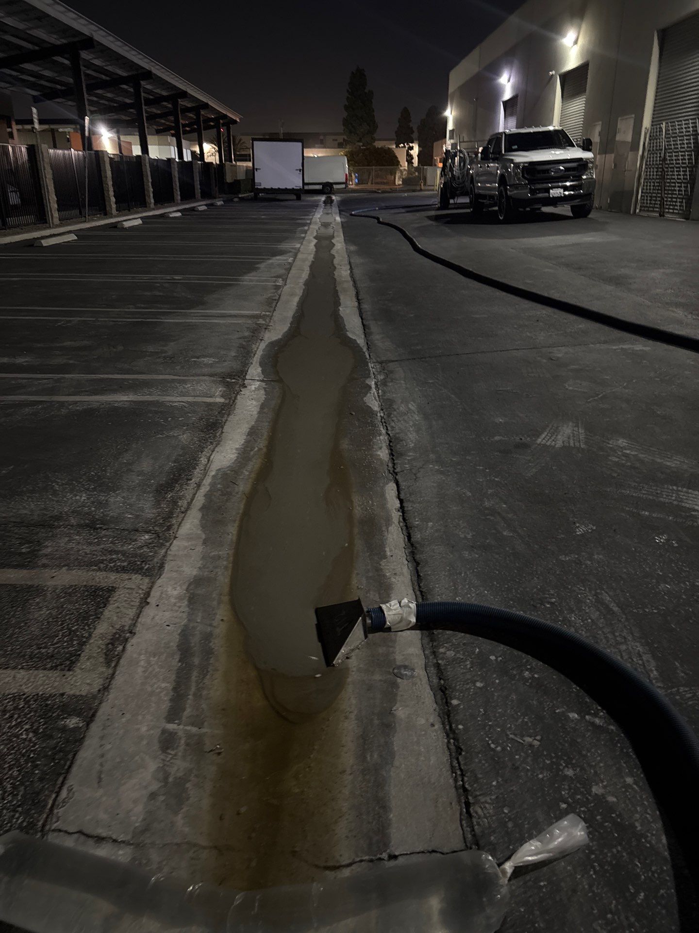 Commercial Hot Water Cleaning & Water Recovery In Huntington Beach by La Power Washing Inc