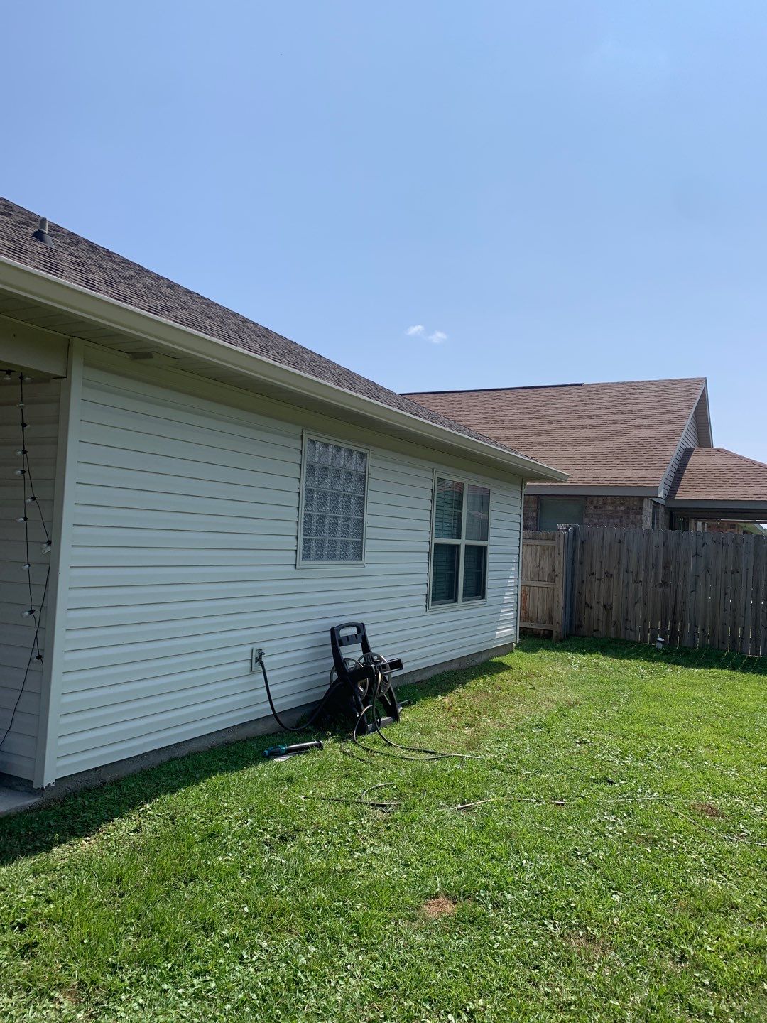 Sand Tone Color Gutter Installation in Pensacola FL by Gutter Professors