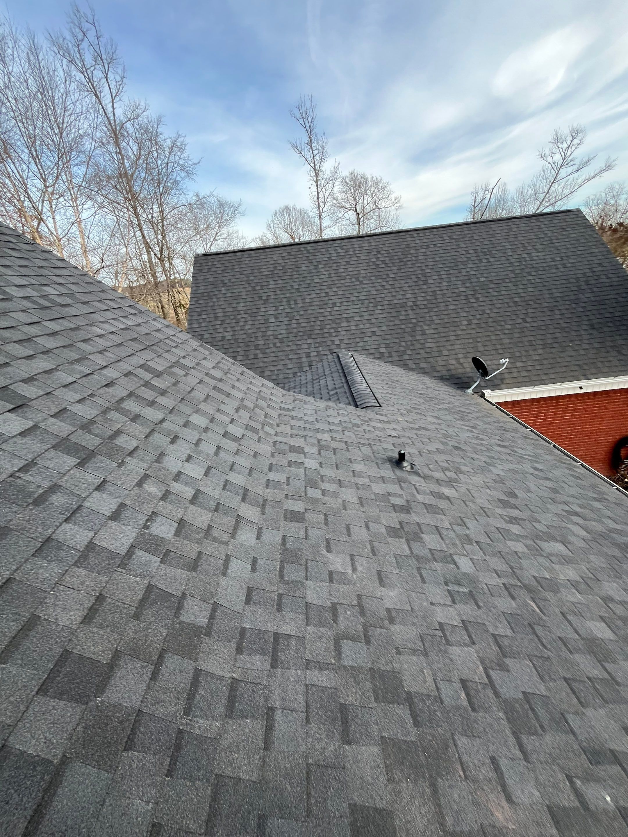 Residential Roofing Repair using CertainTeed XT25: Moire Black by Hostetler Roofing