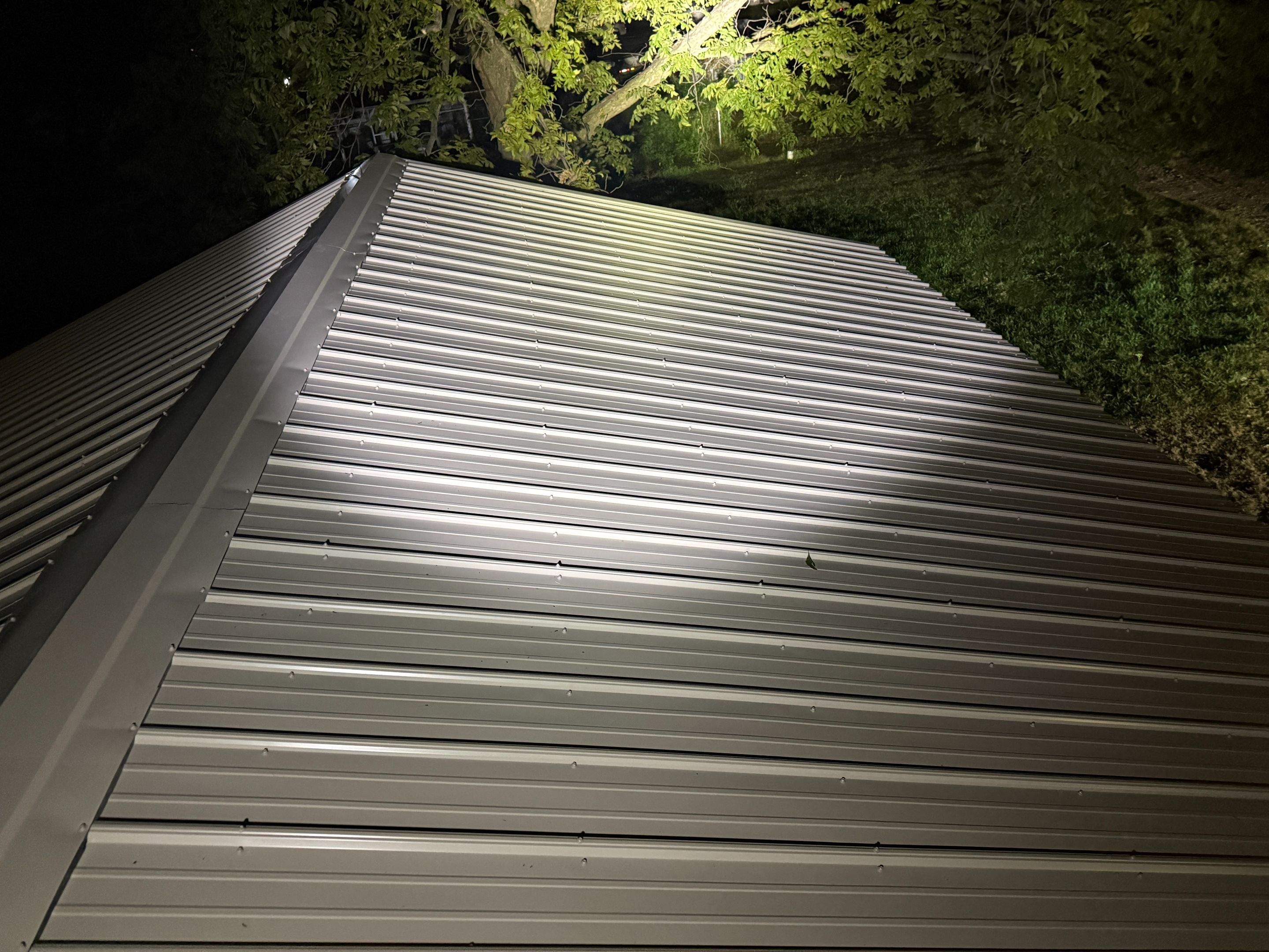 Central City Residential Garage Metal Roof Installation by Star Home