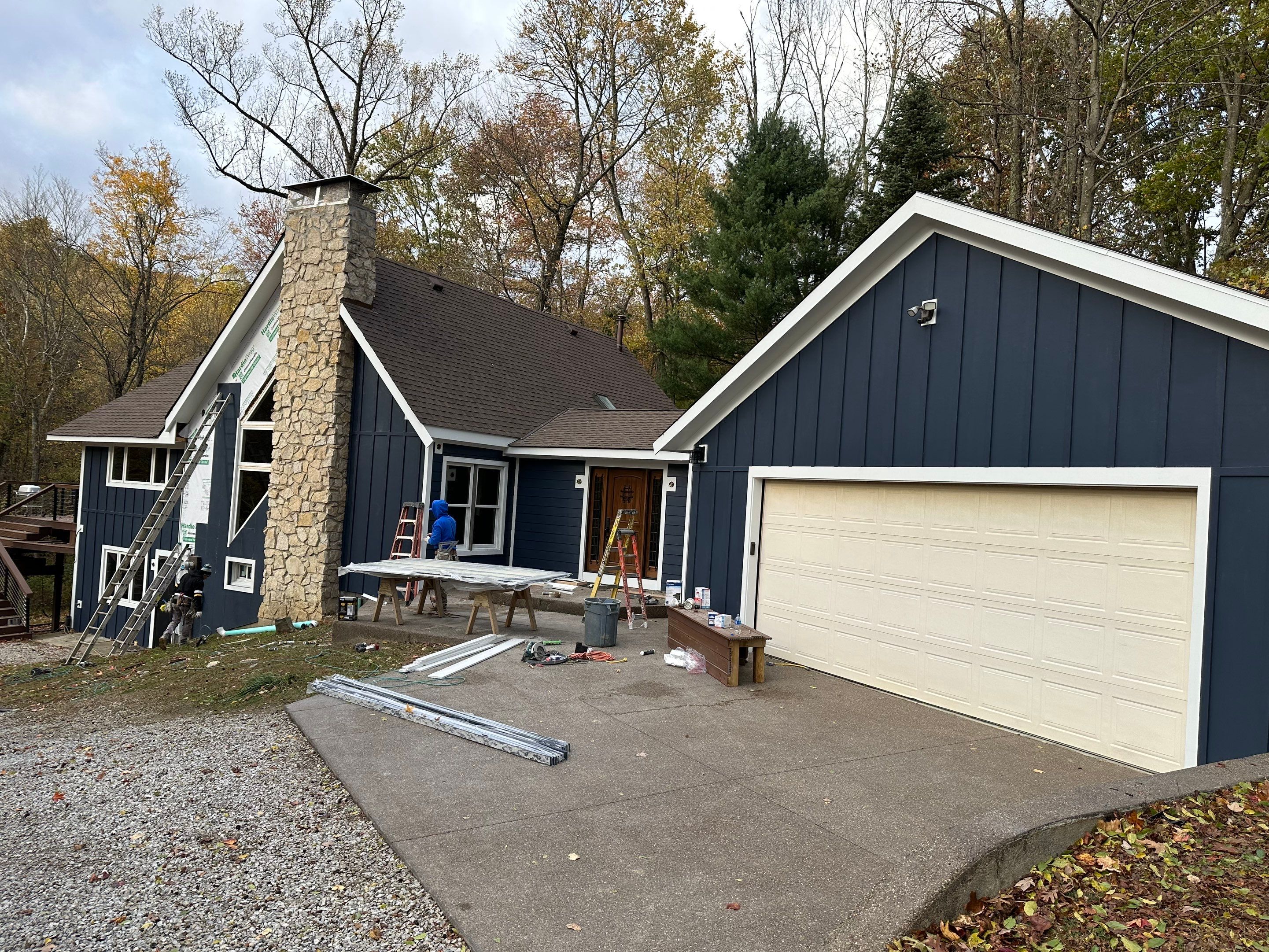 Siding Installation using James Hardie Board & Batten Siding by Best Roofing & Siding Company