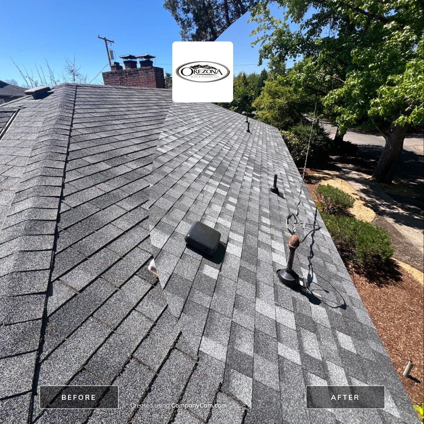 Residential Roofing Installation using IKO Dynasty (Color: Summit Grey) by Orezona Building & Roofing Company, Inc.