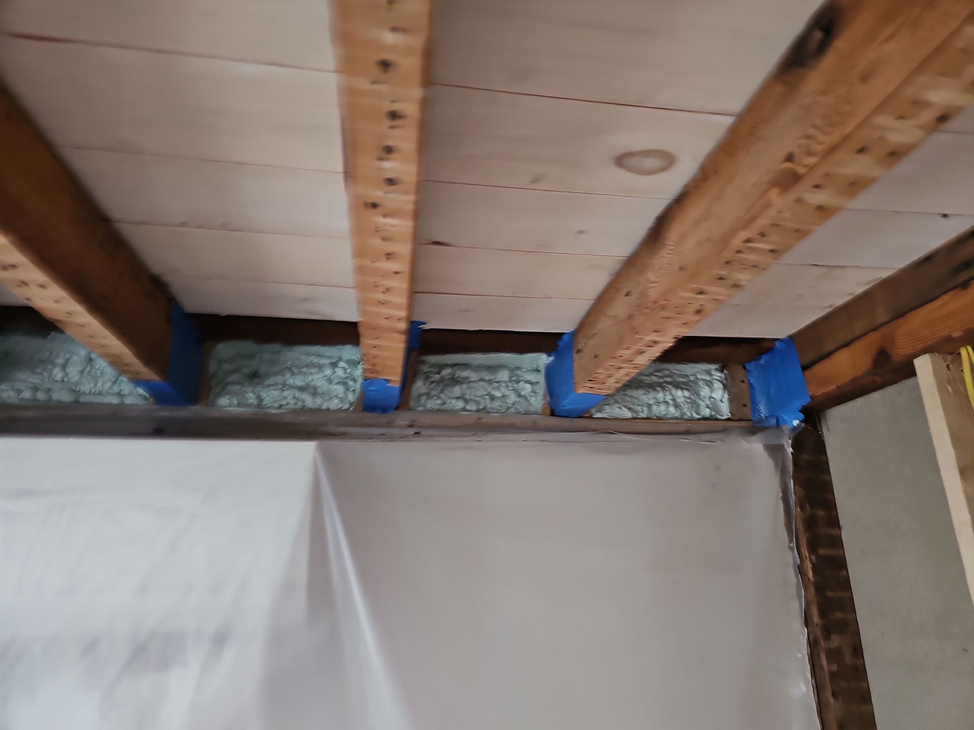 Attic Insulation using Closed Cell Spray Foam by NYS Foam & Energy