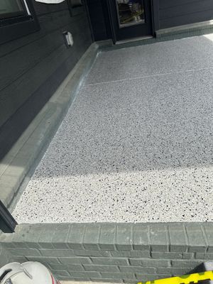 Patio Floor Coating using Cabin Fever