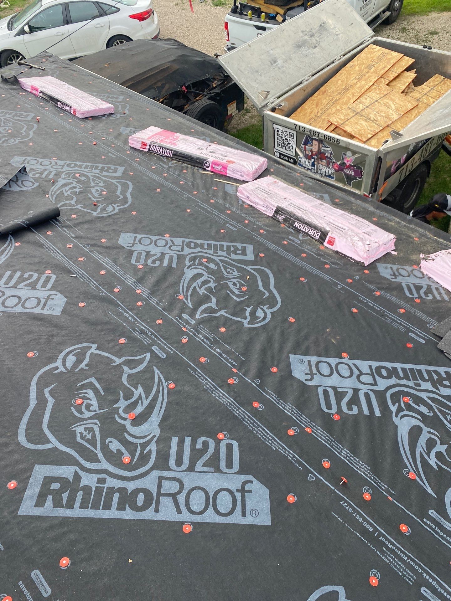 Residential Roofing Installation using Owen's Corning Duration (Lifetime) Shingles by Roof Repair Company