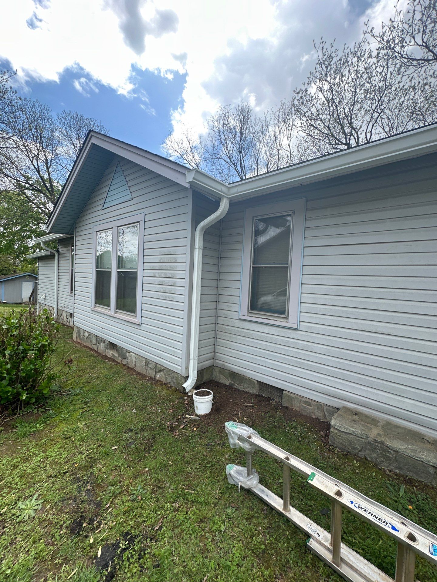6" Seamless Low Gloss White Gutters and Guards  by Peak 2 Peak Services LLC