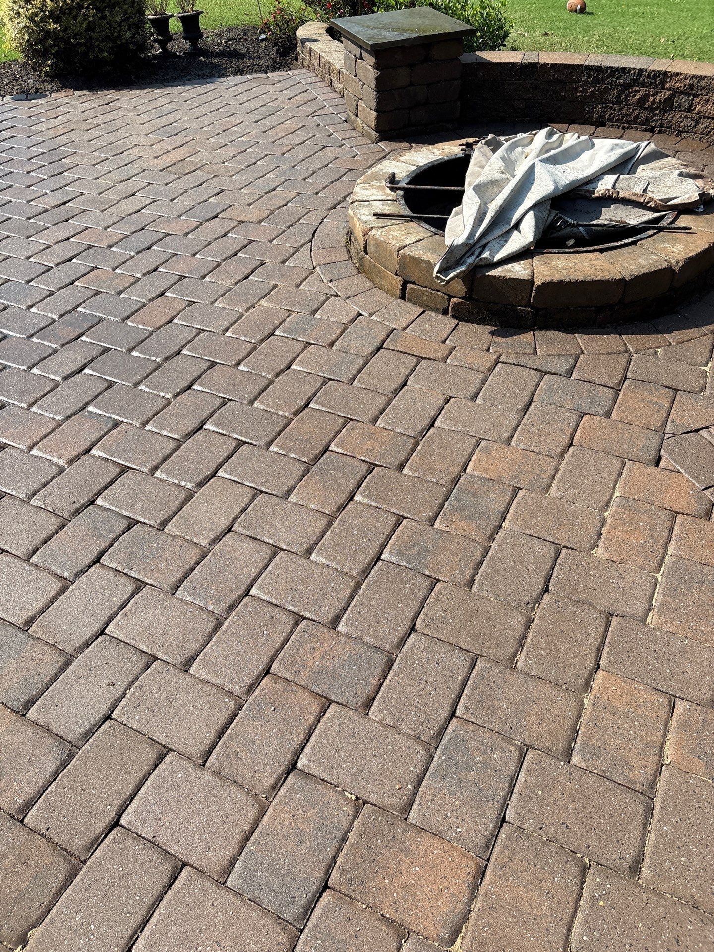 Paver Patio using Concrete Sealant by DuraSeal
