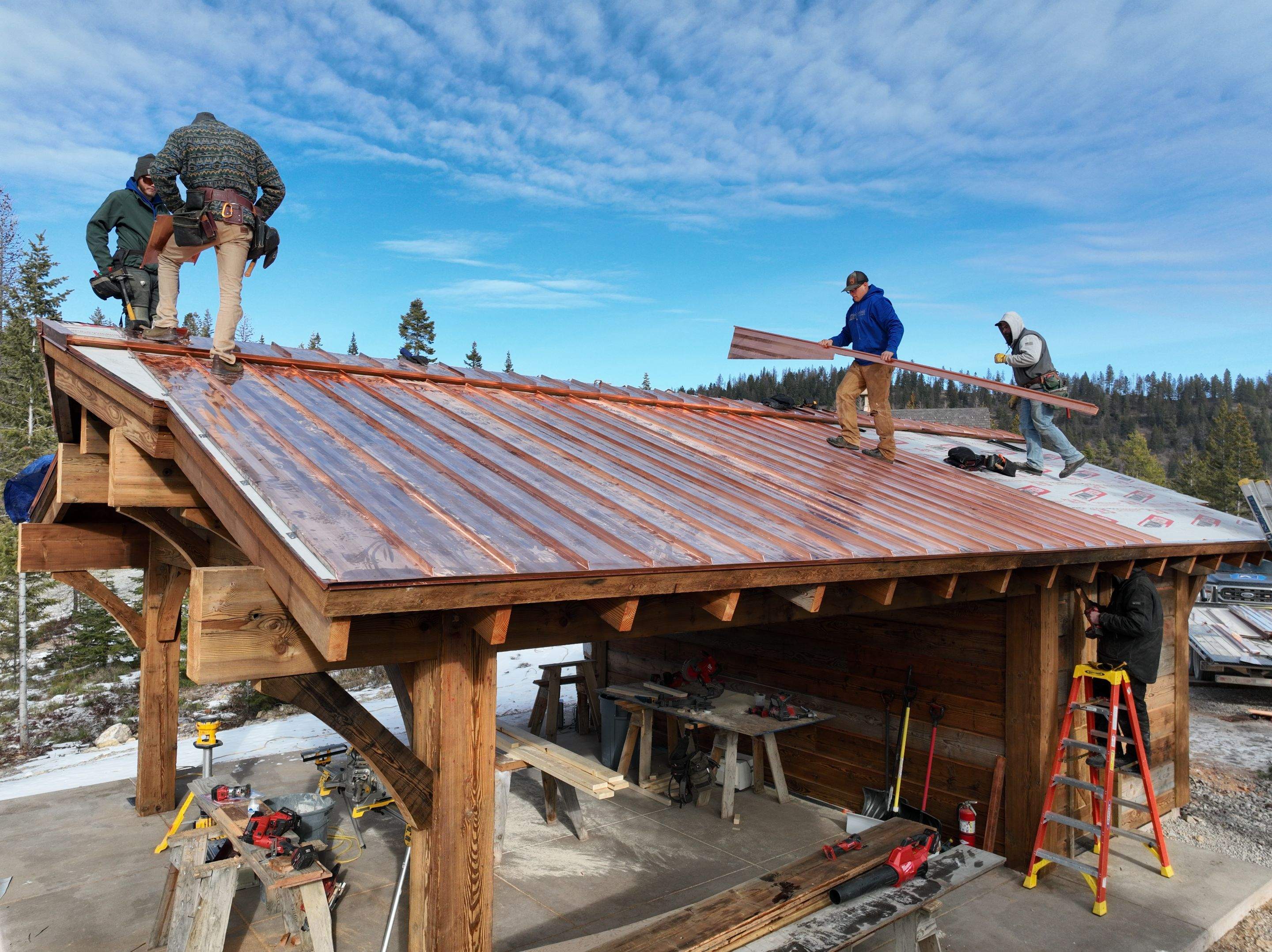 Zip Line Standing Seam  by Montana Roofing Solutions