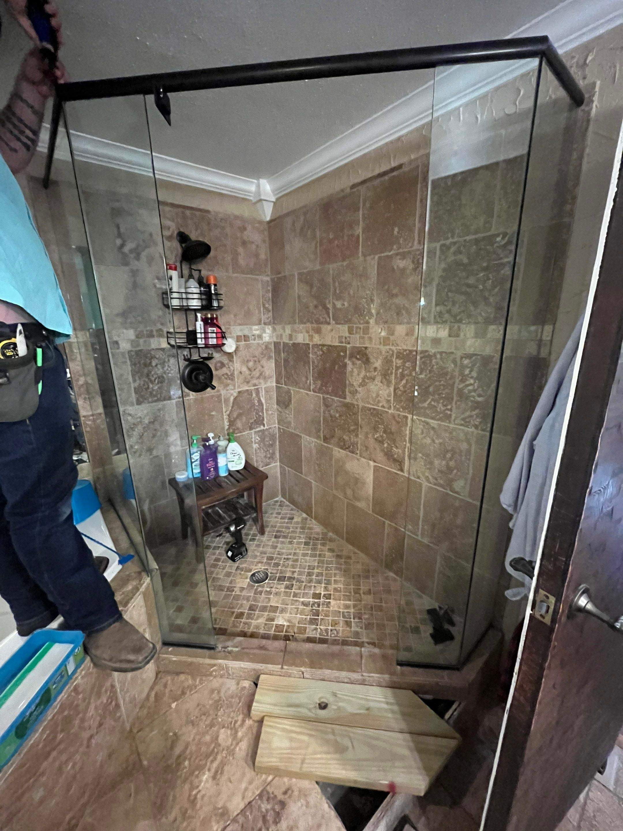 Shower Pictures by Custom Glass Service