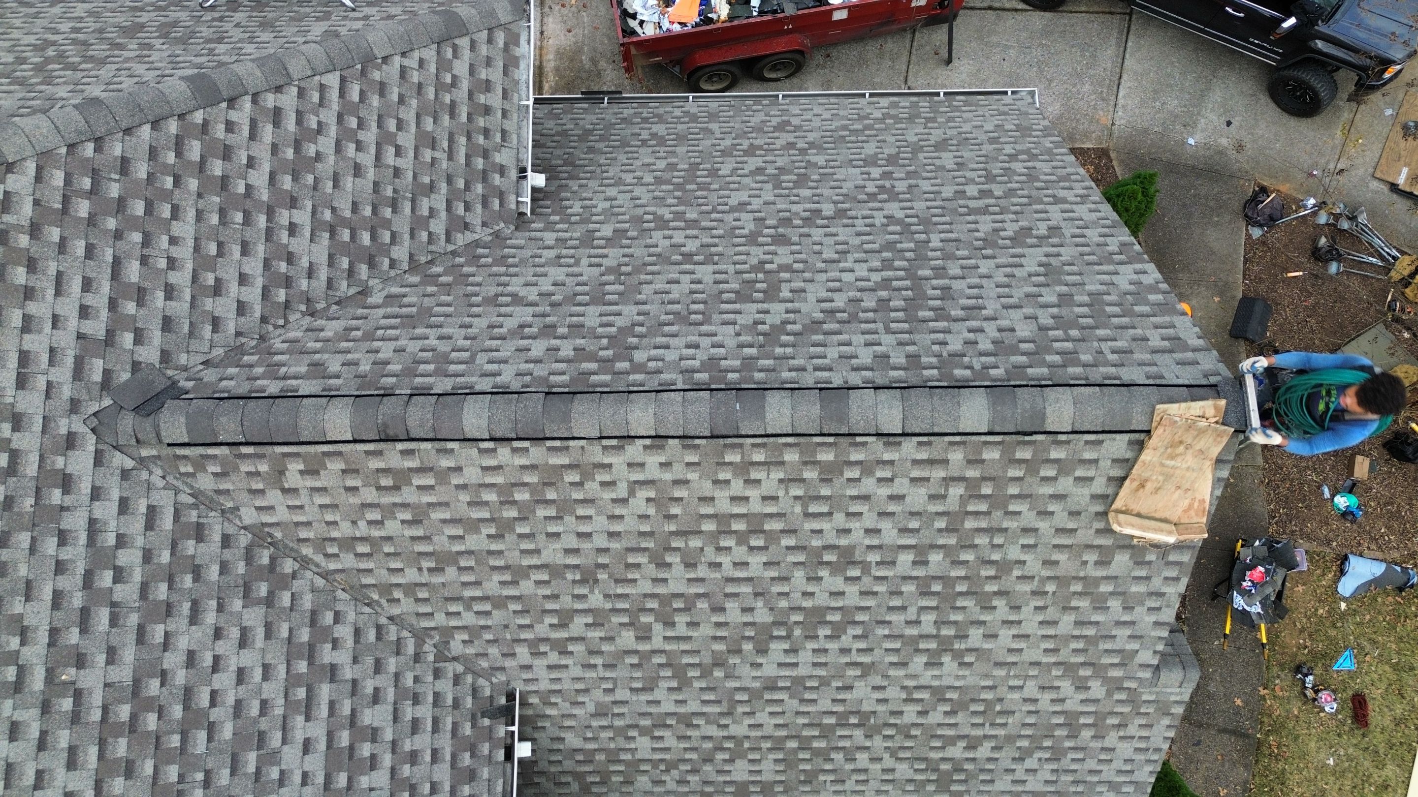 Cumming, GA Roof Replacement GAF Timberline HDZ Weathered Wood by Reset Roofing
