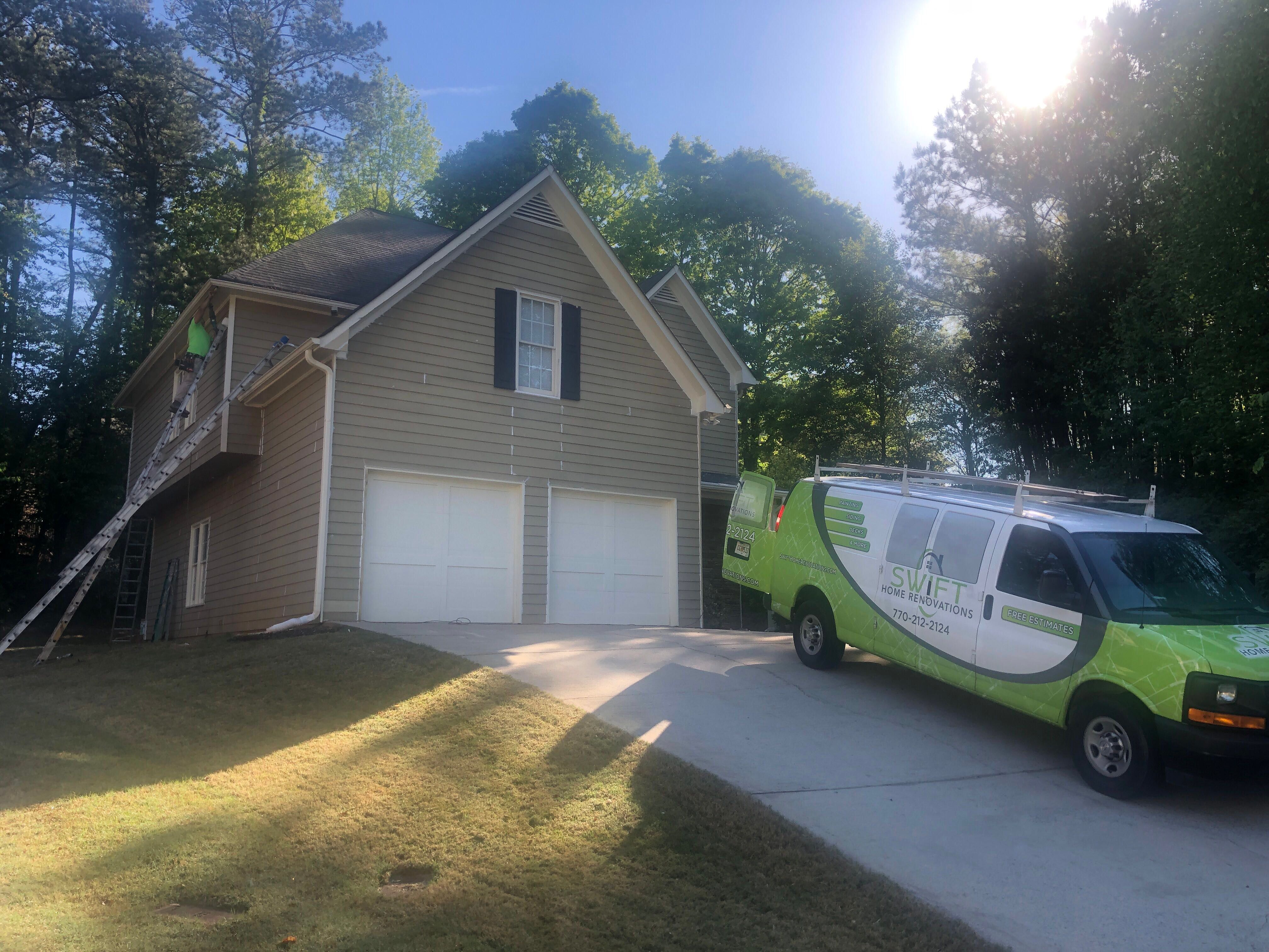 Complete Exterior Painting and Trim Refresh in Acworth by Swift Home Renovations