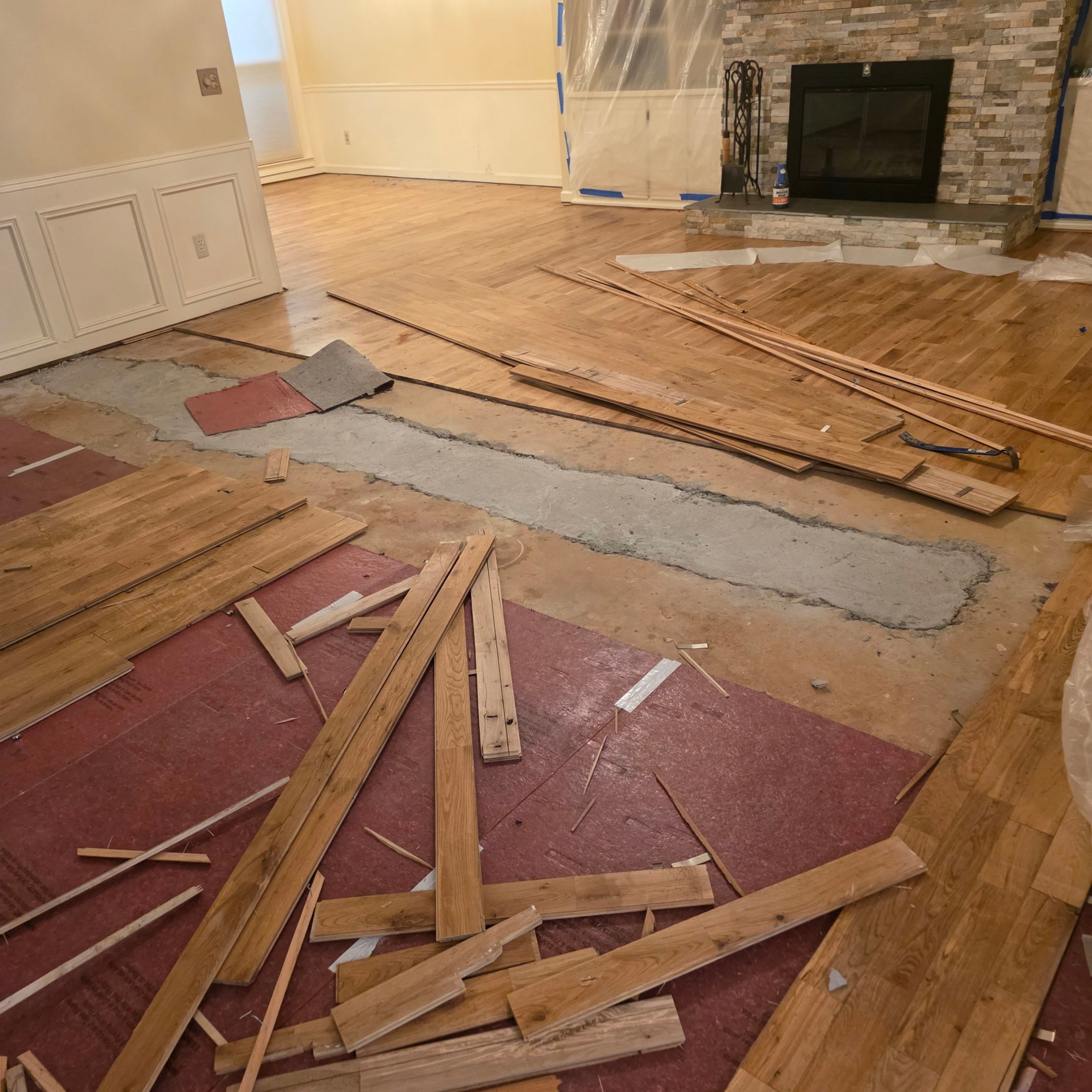 Natural Oak Hardwood Flooring Installation and site on finish Throughout Roswell Home by Flooring Xpress CO 