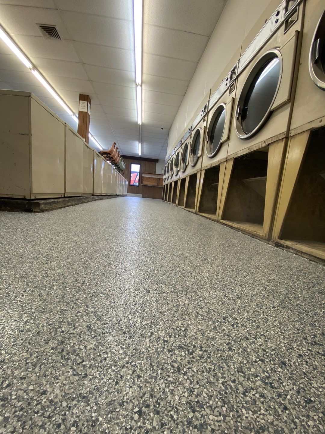 Laundromat Floor using Tidal Wave by Your1DayFloor.com