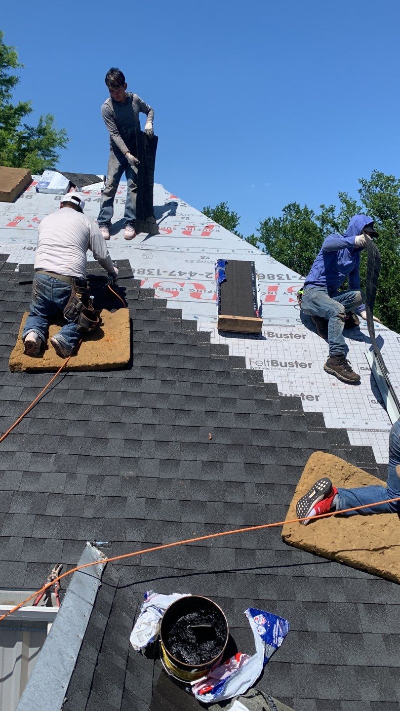 Commercial Roof Installation using GAF Shingles in Dallas Texas by Elite Roofing LLC