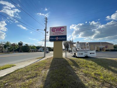 Pylon Sign for Christian Worship Center